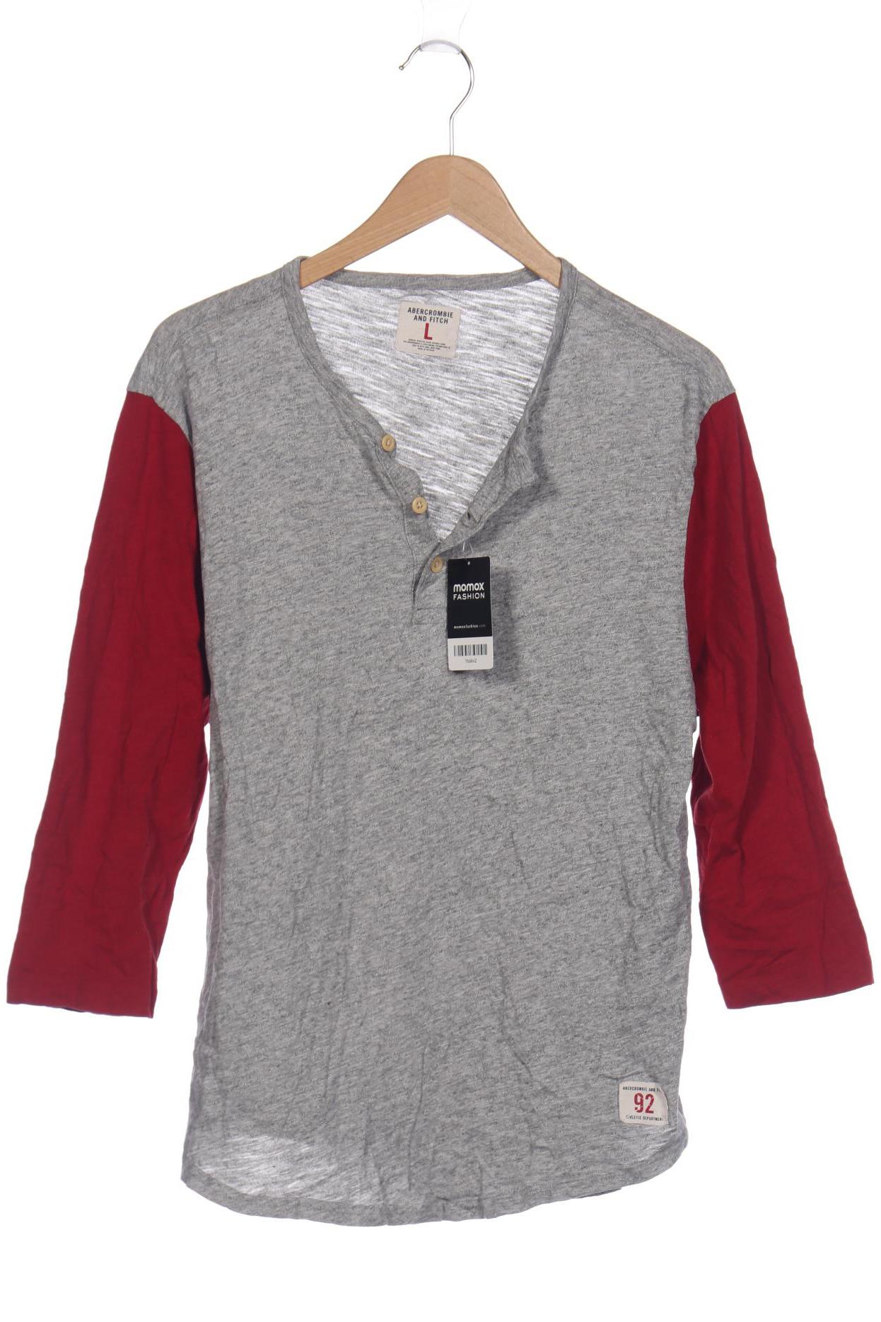 

Abercrombie & Fitch Herren Langarmshirt, grau