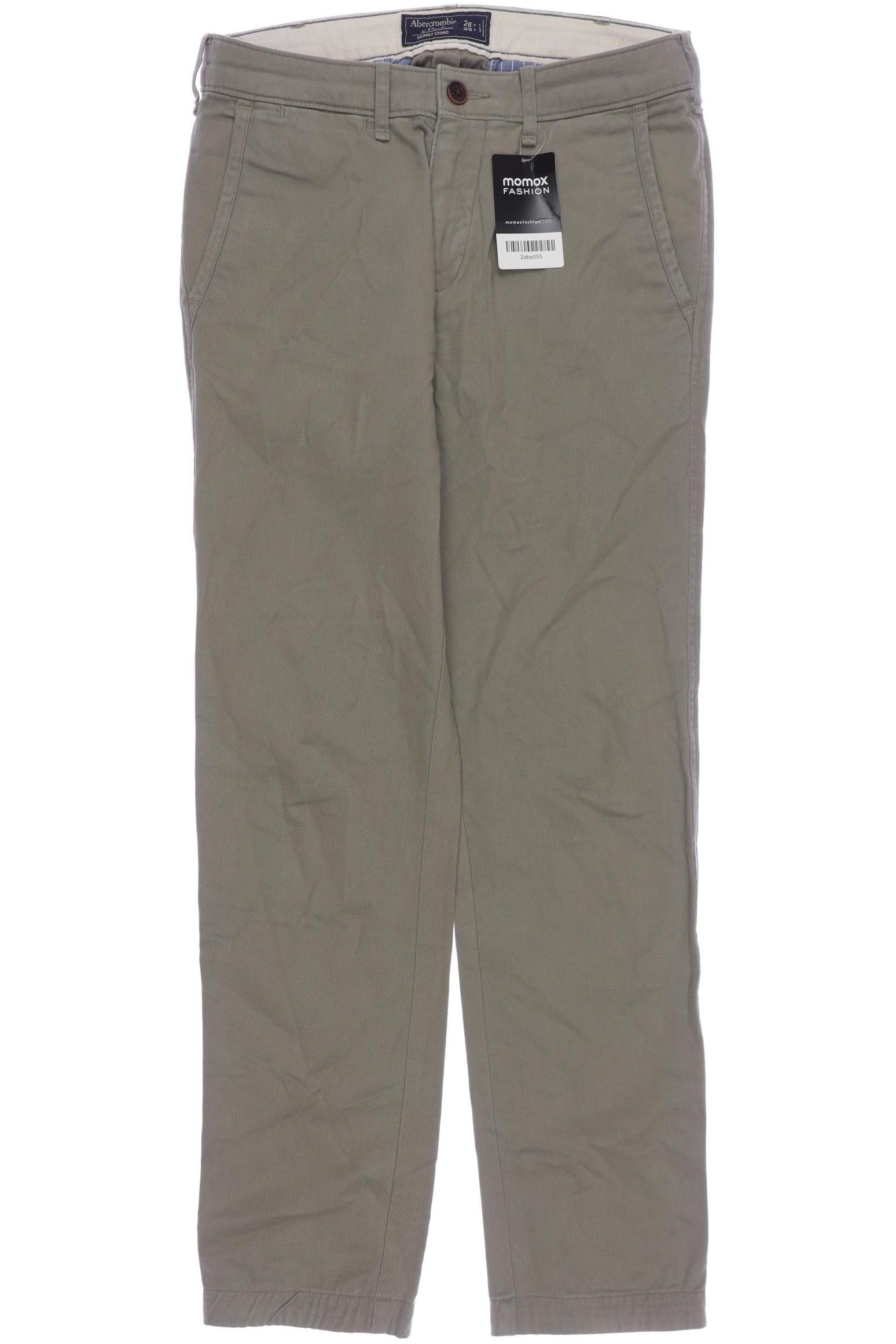 

Abercrombie & Fitch Herren Stoffhose, grün, Gr. 28