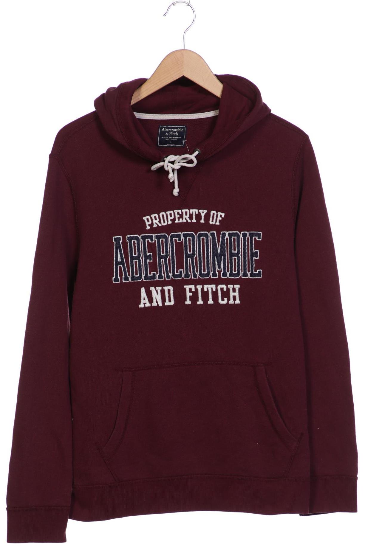 

Abercrombie & Fitch Herren Kapuzenpullover, bordeaux, Gr. 52