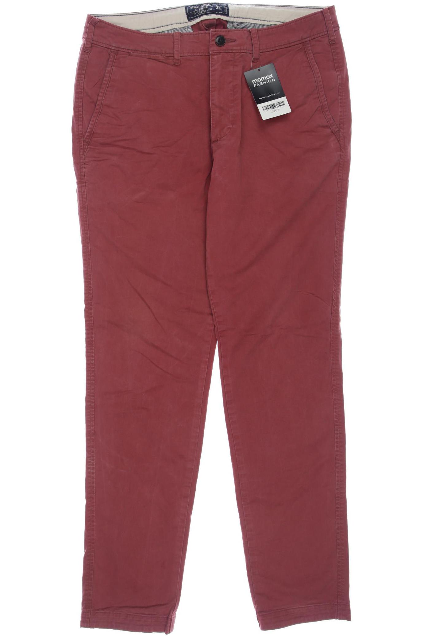 

Abercrombie & Fitch Herren Stoffhose, bordeaux, Gr. 31