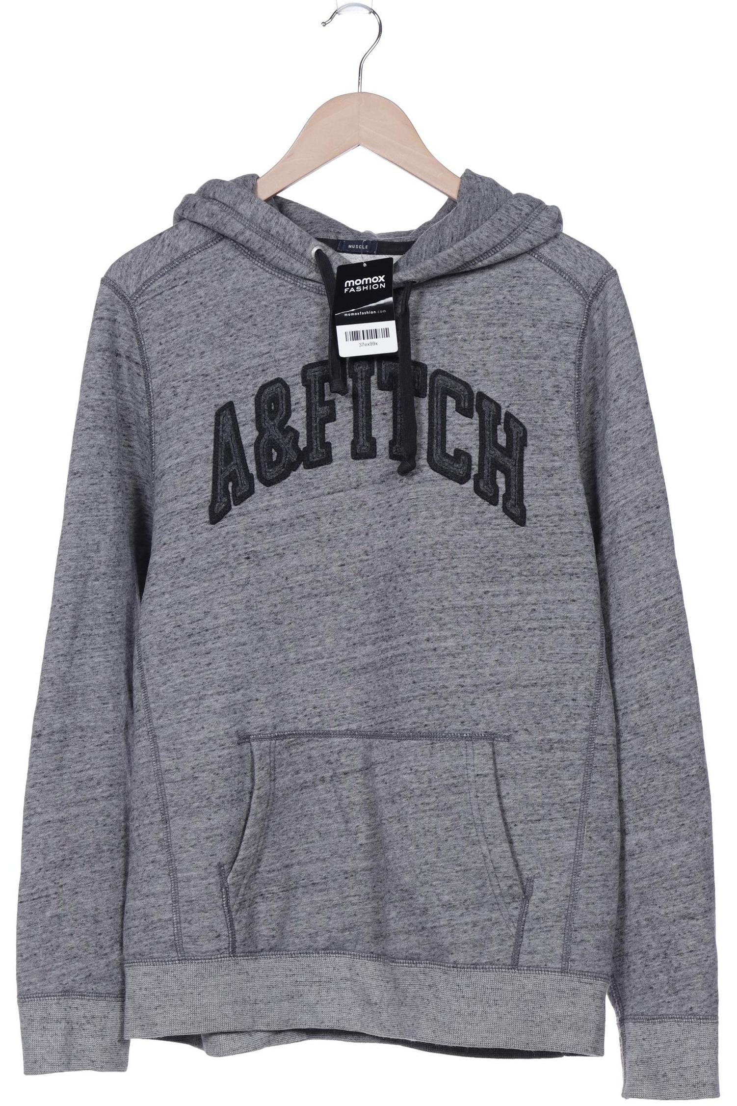 

Abercrombie & Fitch Herren Kapuzenpullover, grau, Gr. 48