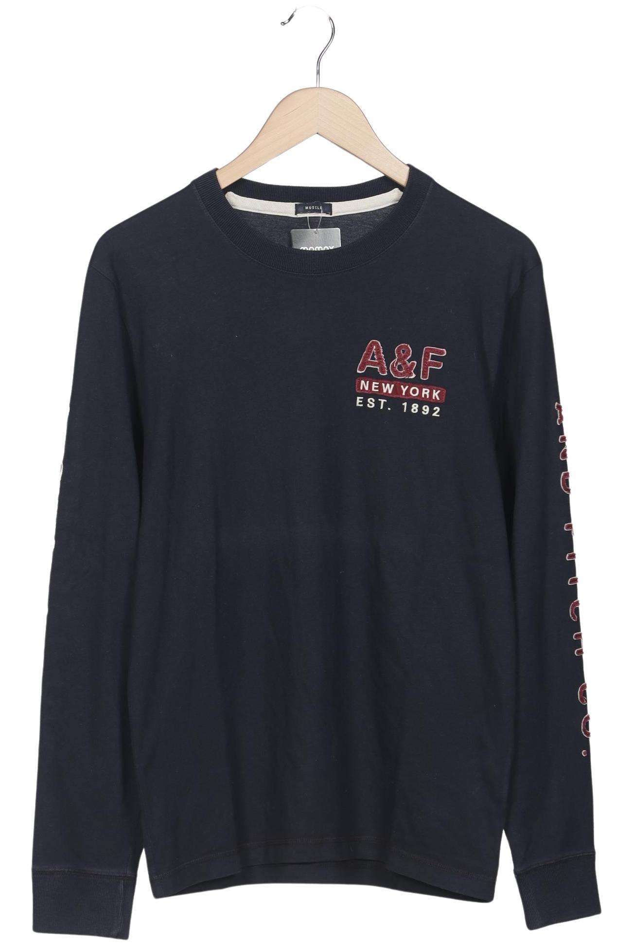 

Abercrombie & Fitch Herren Langarmshirt, marineblau, Gr. 48