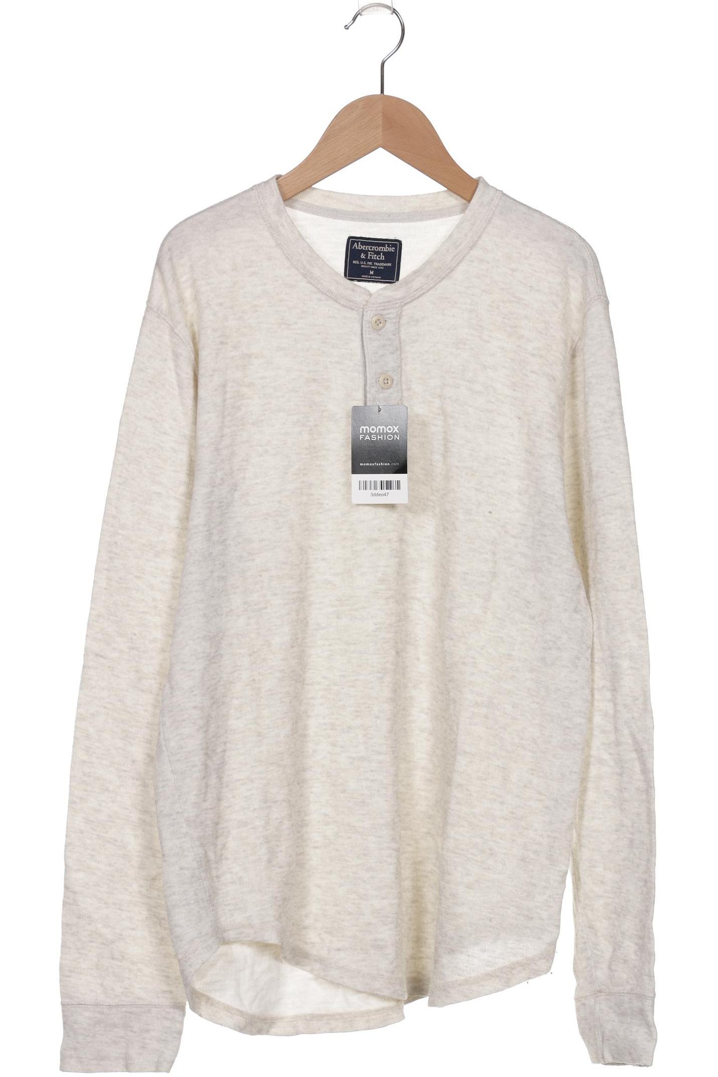 

Abercrombie & Fitch Herren Langarmshirt, cremeweiß, Gr. 48