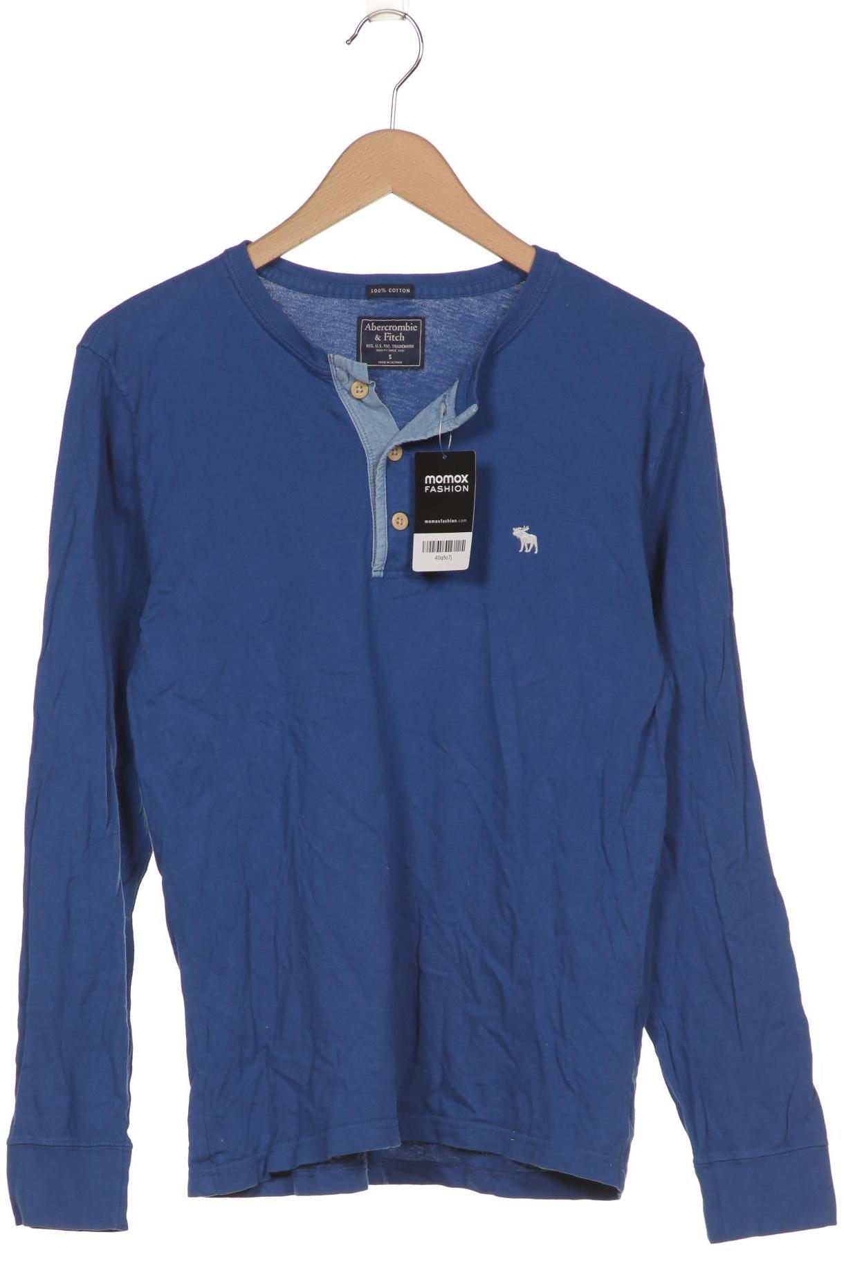 

Abercrombie & Fitch Herren Langarmshirt, blau