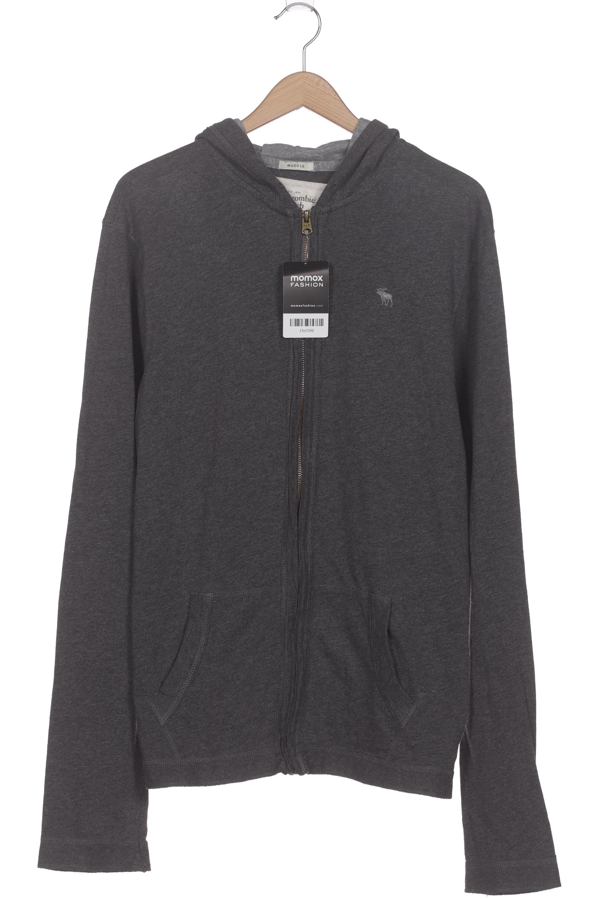 

Abercrombie & Fitch Herren Kapuzenpullover, grau, Gr. 48
