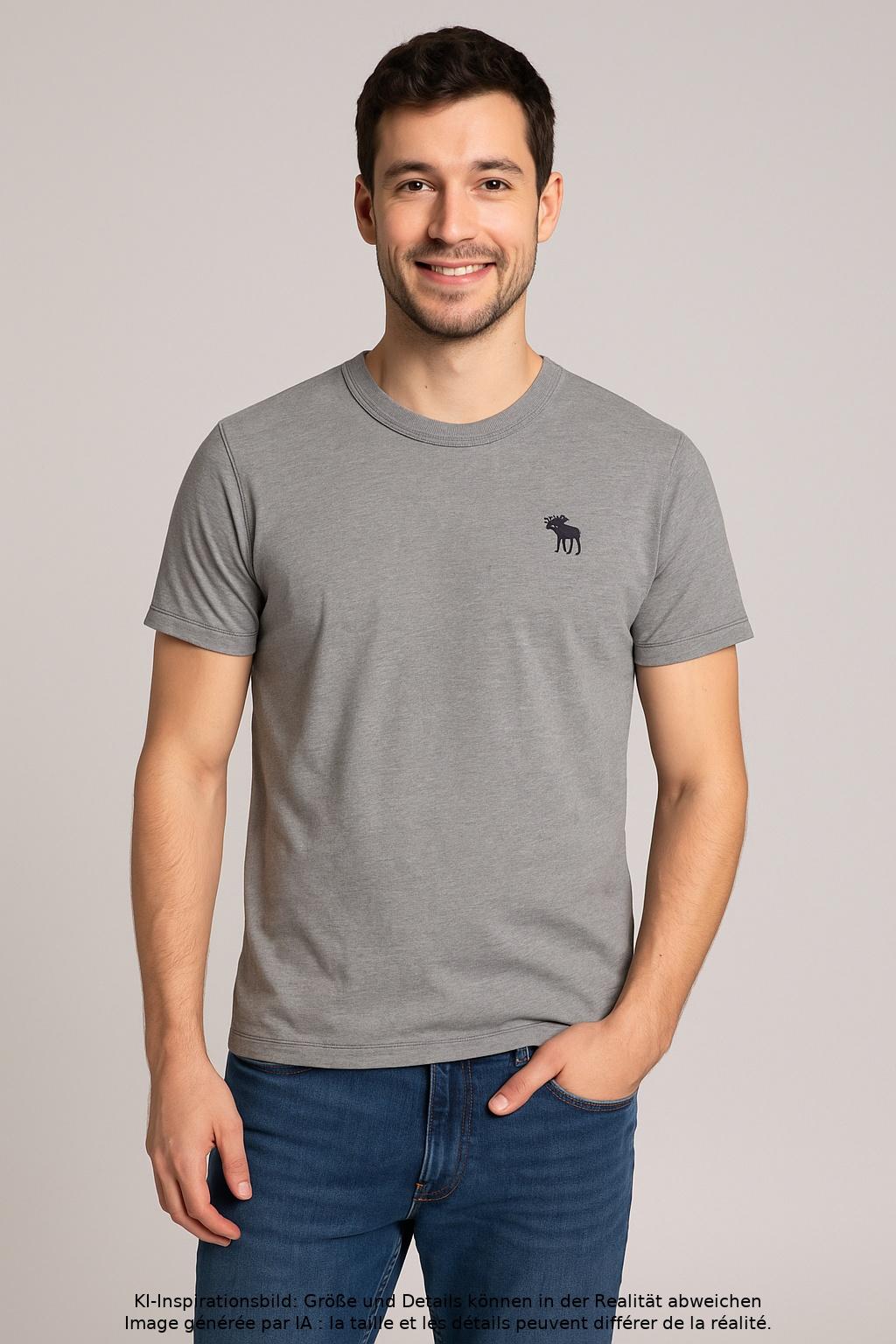 

Abercrombie & Fitch Herren T-Shirt, grau, Gr. 46