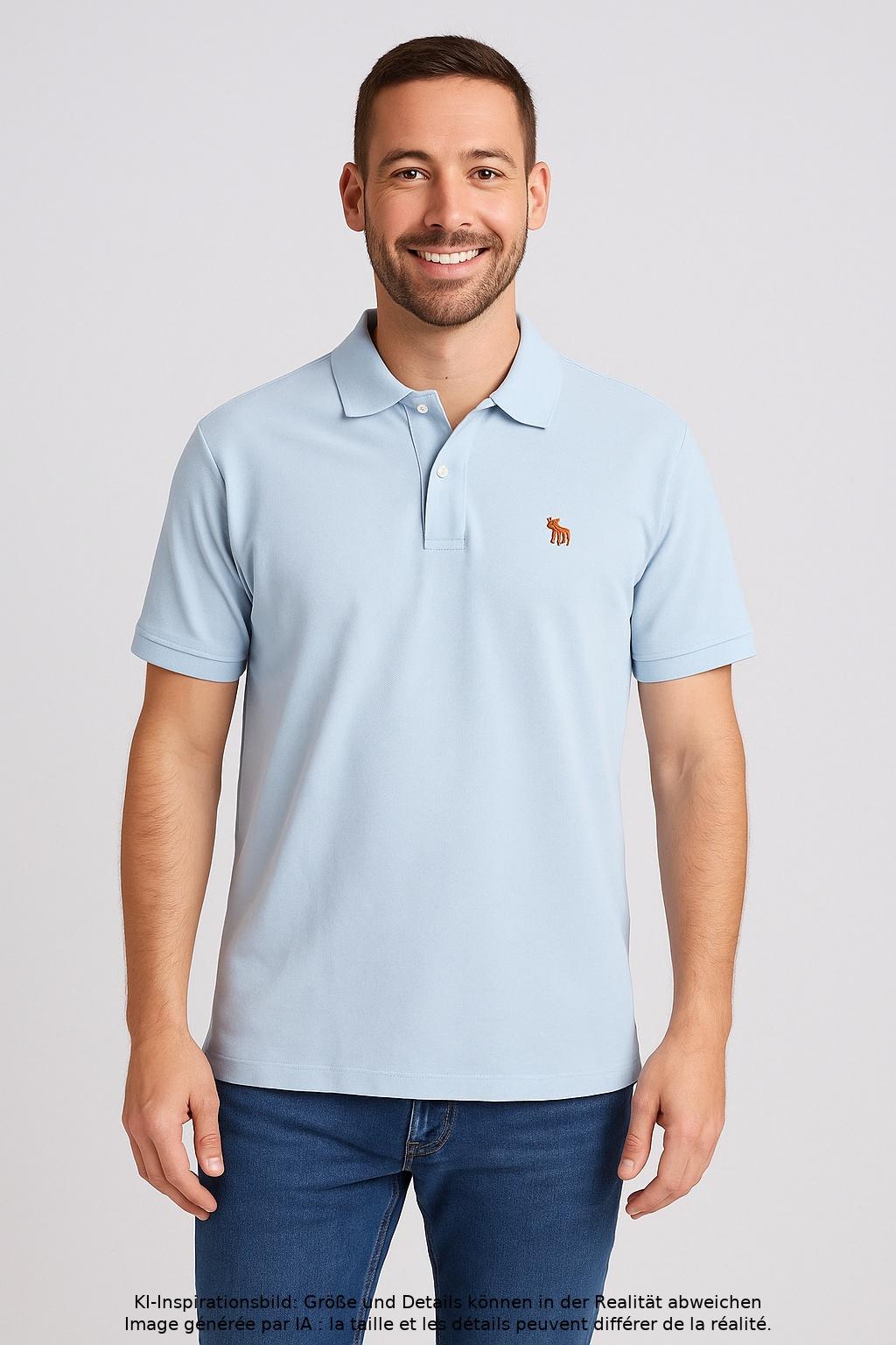 

Abercrombie & Fitch Herren Poloshirt, hellblau, Gr. 48