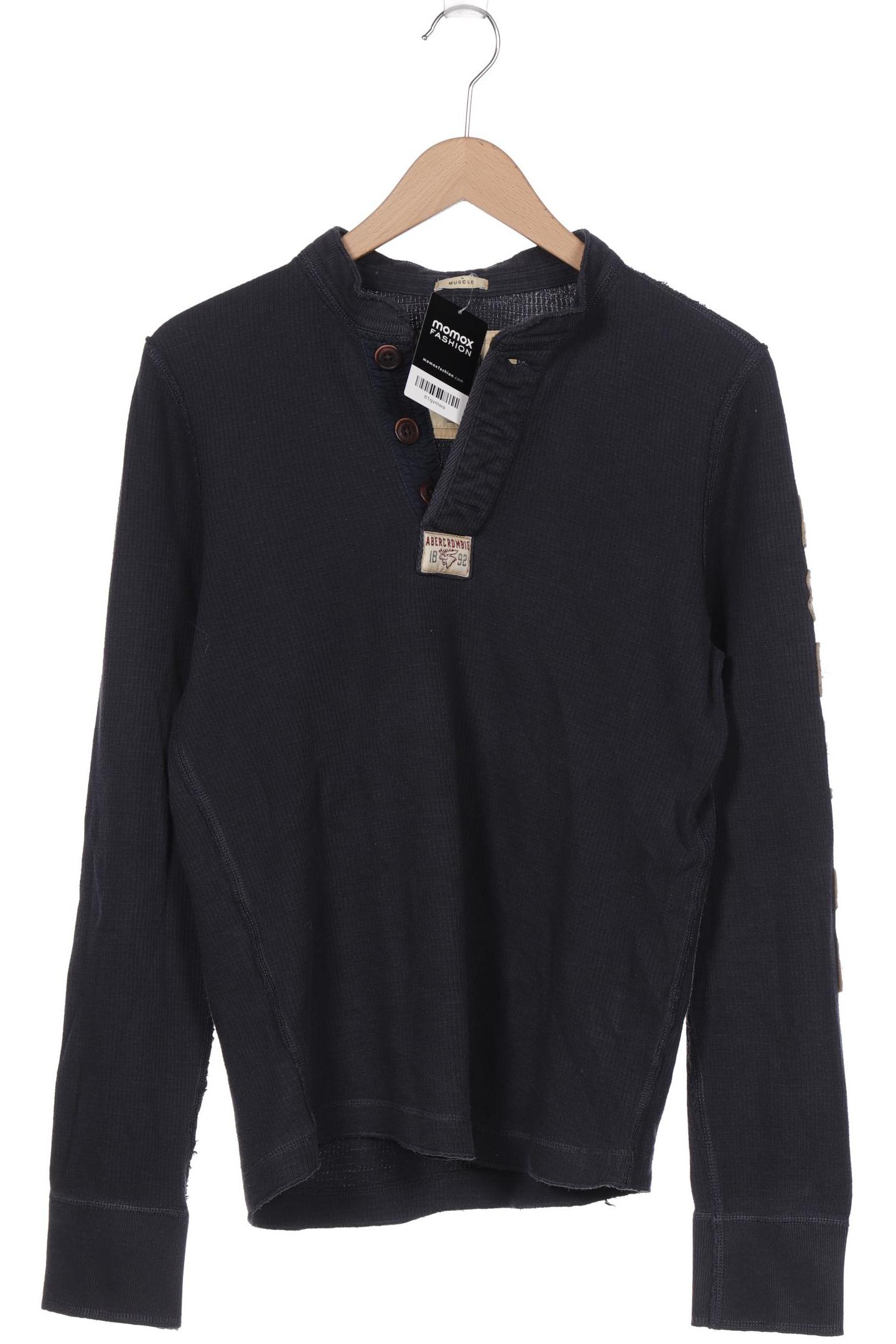 

Abercrombie & Fitch Herren Langarmshirt, marineblau, Gr. 46