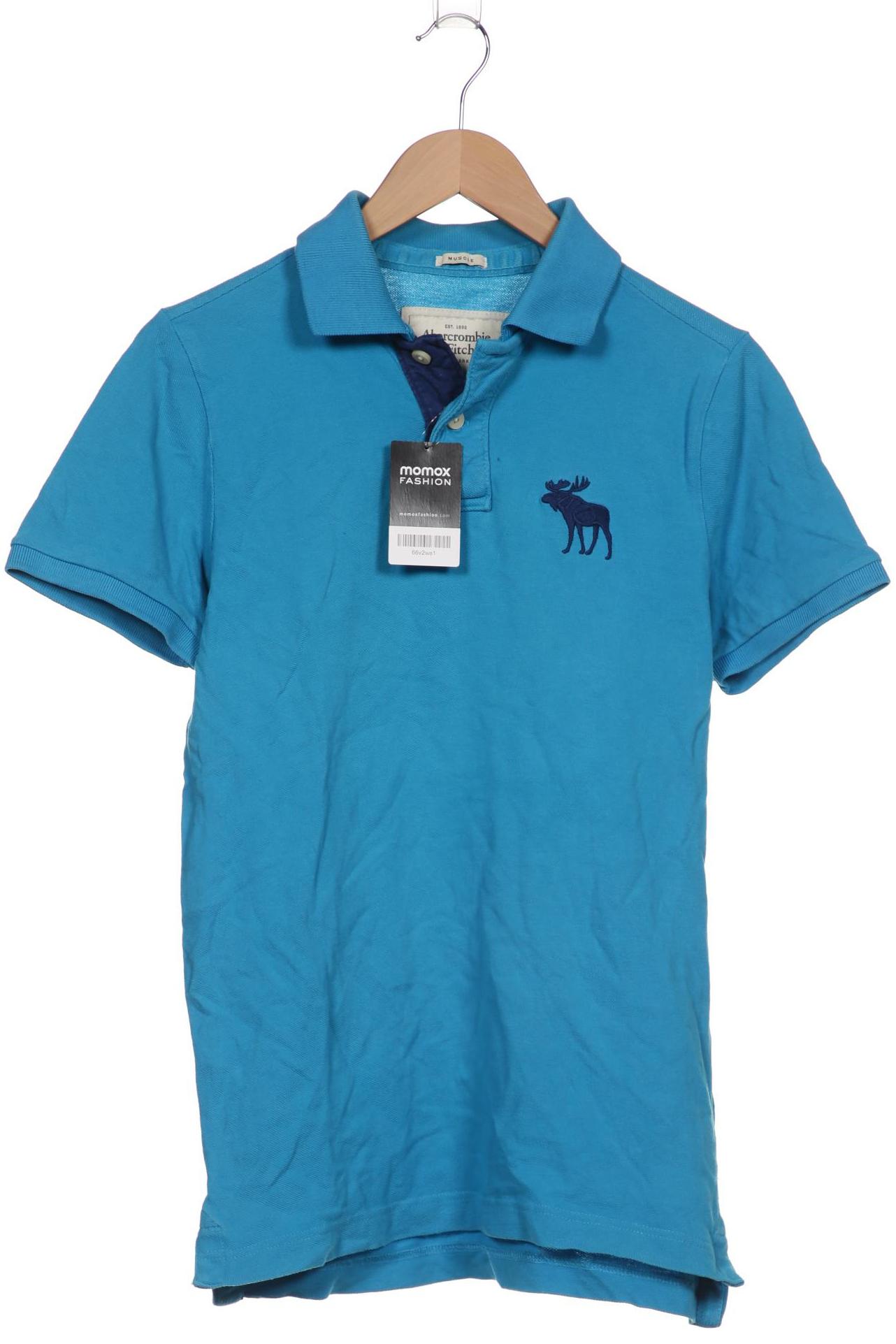 

Abercrombie & Fitch Herren Poloshirt, blau