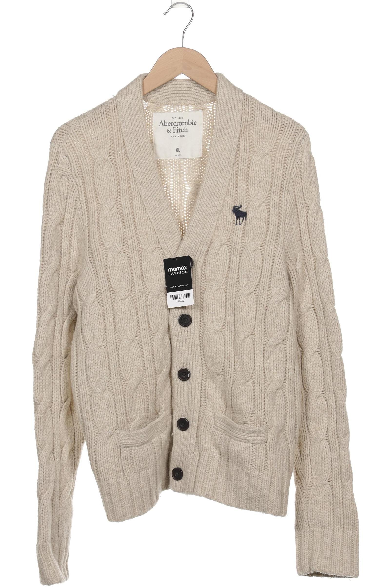 

Abercrombie & Fitch Herren Strickjacke, beige, Gr. 54