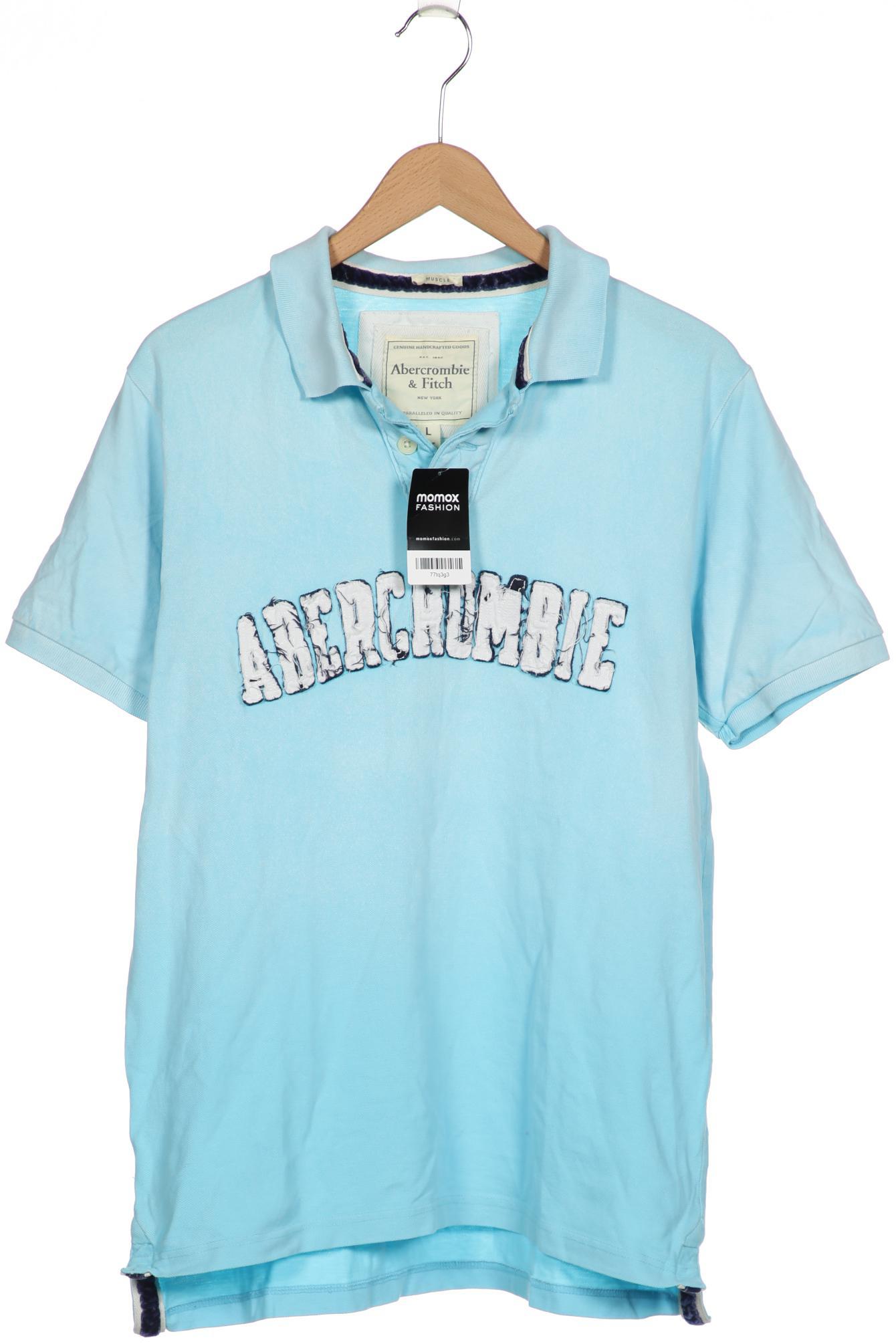 

Abercrombie & Fitch Herren Poloshirt, hellblau