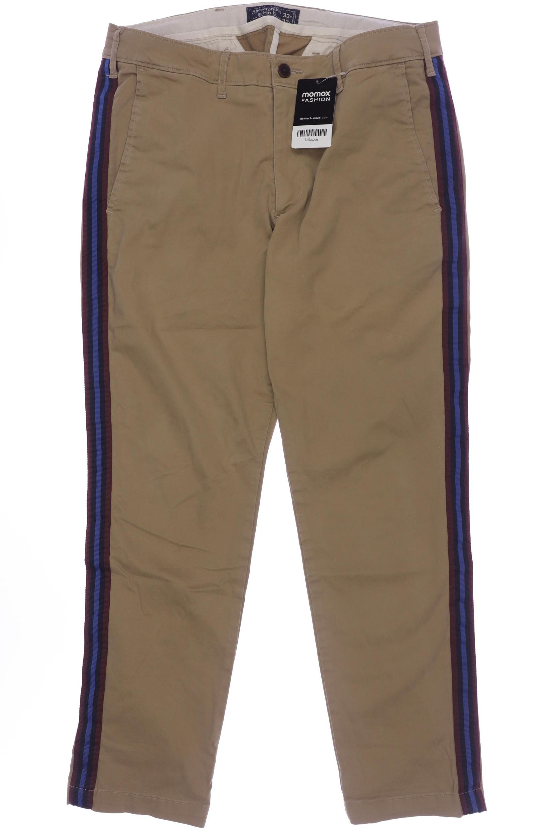 

Abercrombie & Fitch Herren Stoffhose, beige, Gr. 33