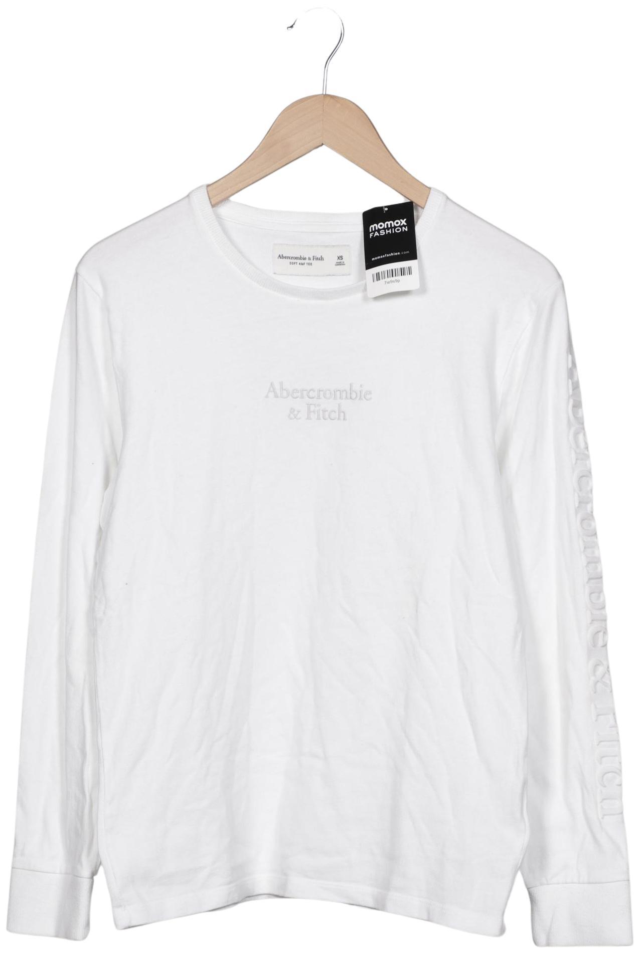 

Abercrombie & Fitch Herren Langarmshirt, weiß, Gr. 44
