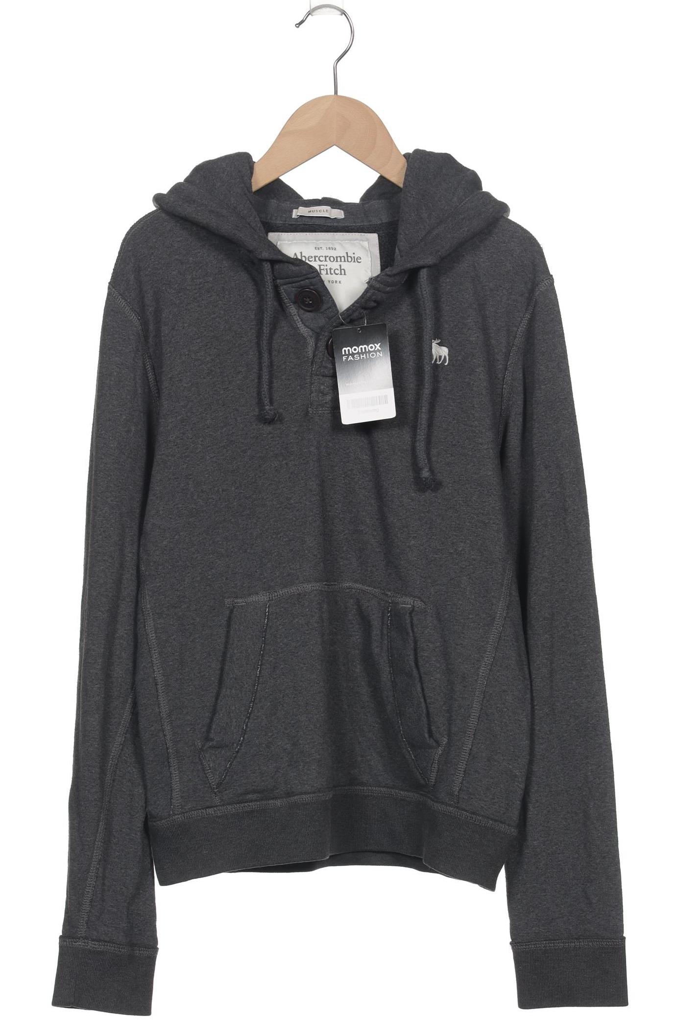 

Abercrombie & Fitch Herren Kapuzenpullover, grau, Gr. 46