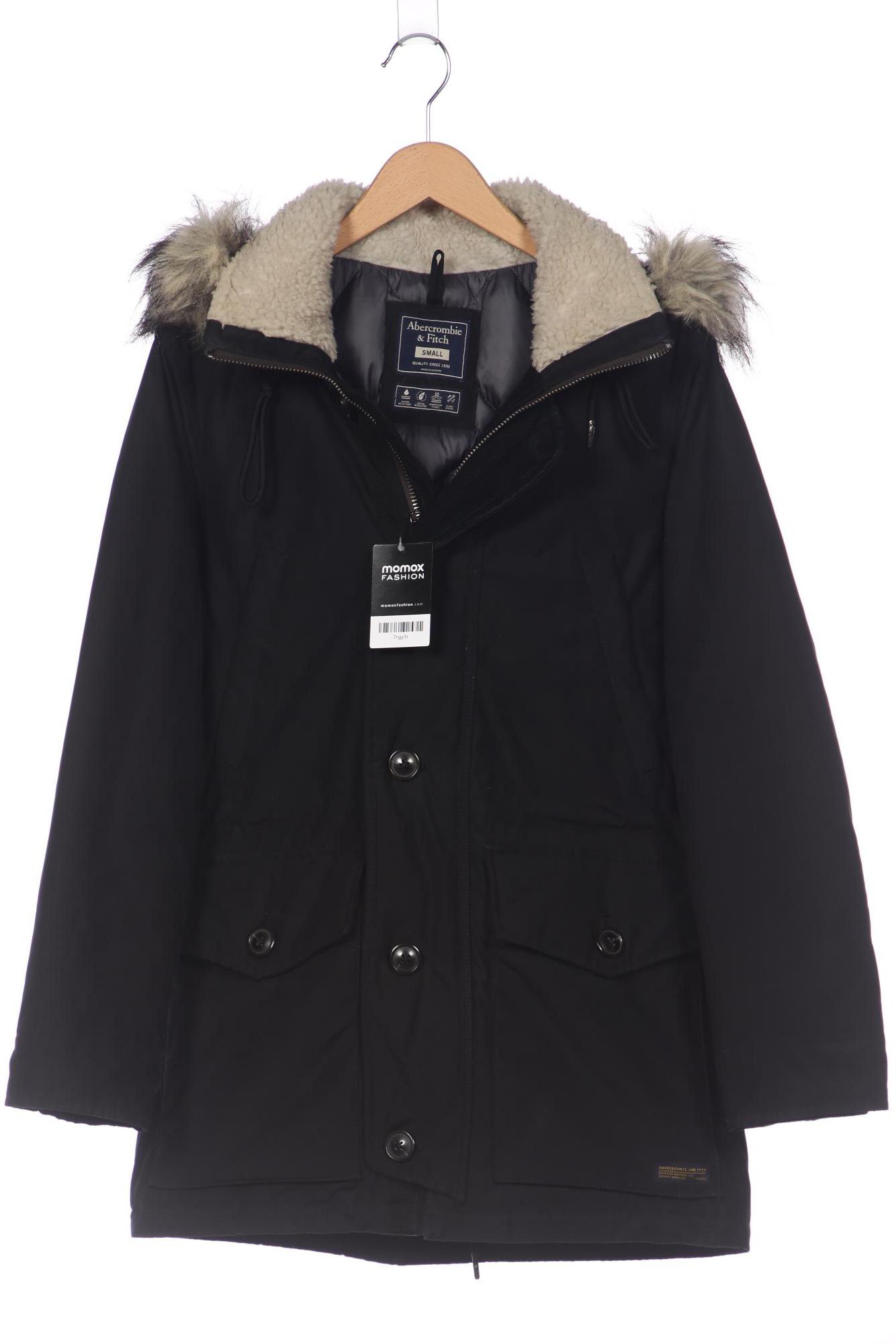 

Abercrombie & Fitch Herren Mantel, schwarz, Gr. 46