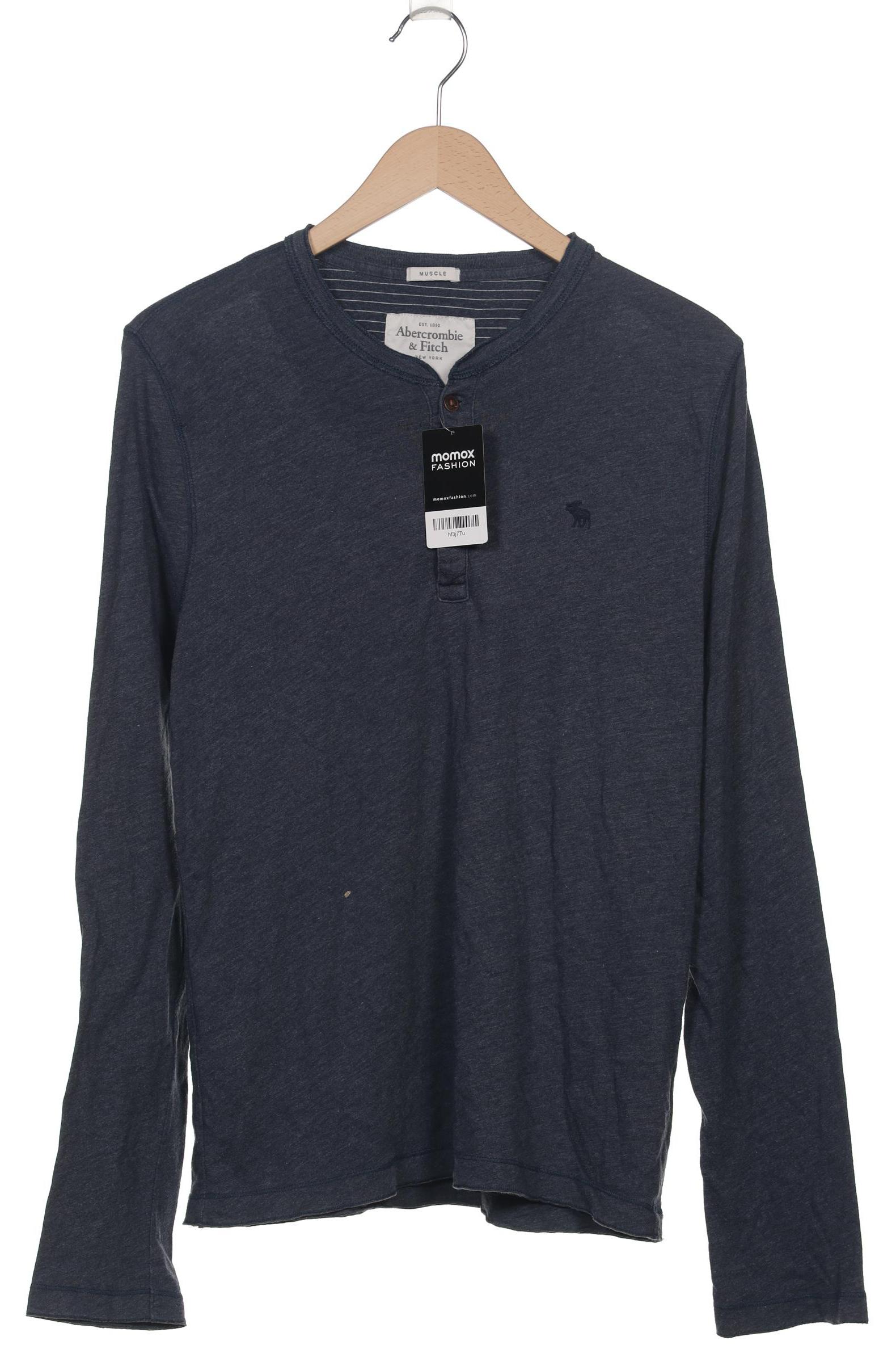 

Abercrombie & Fitch Herren Langarmshirt, marineblau, Gr. 48