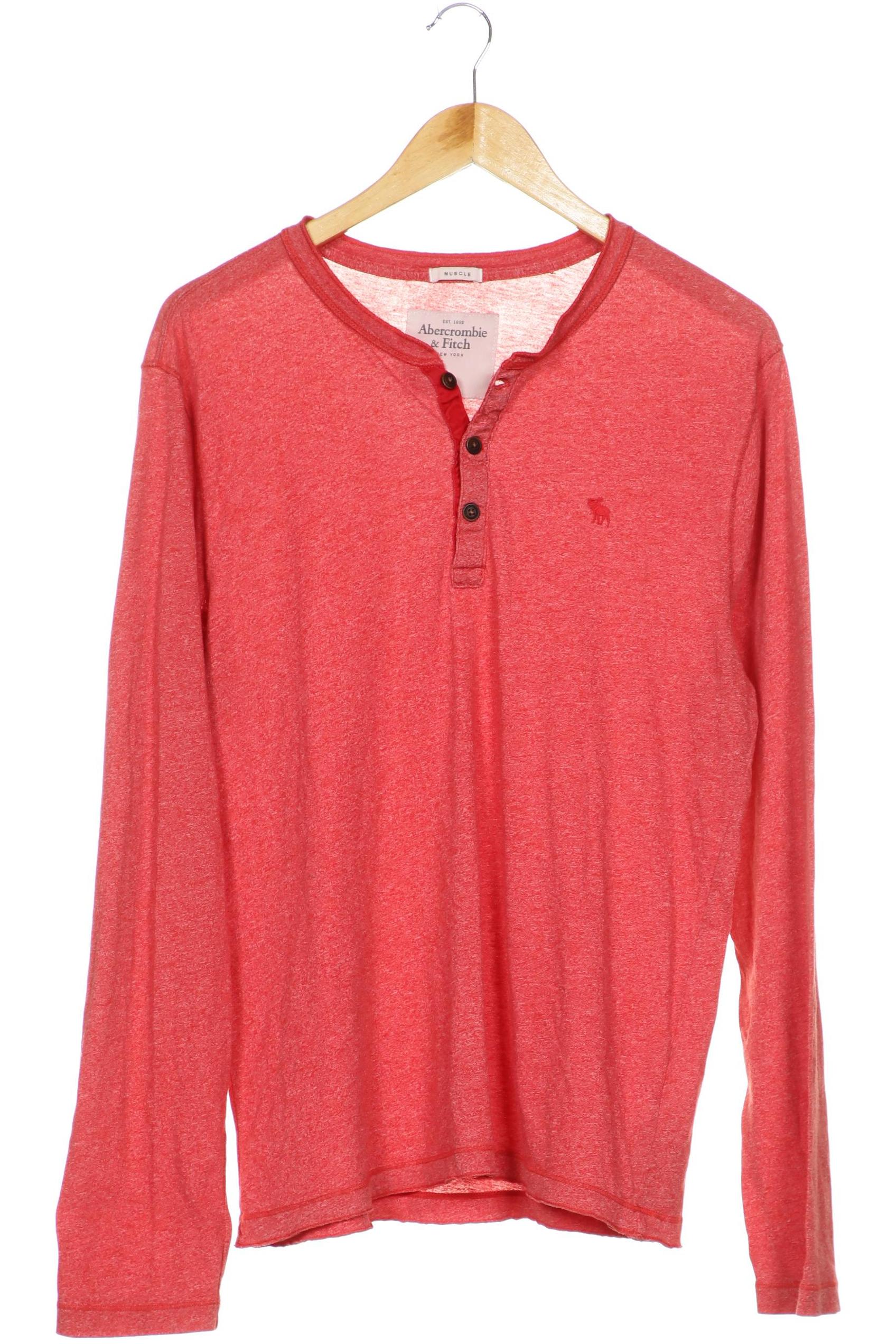 

Abercrombie & Fitch Herren Langarmshirt, rot, Gr.