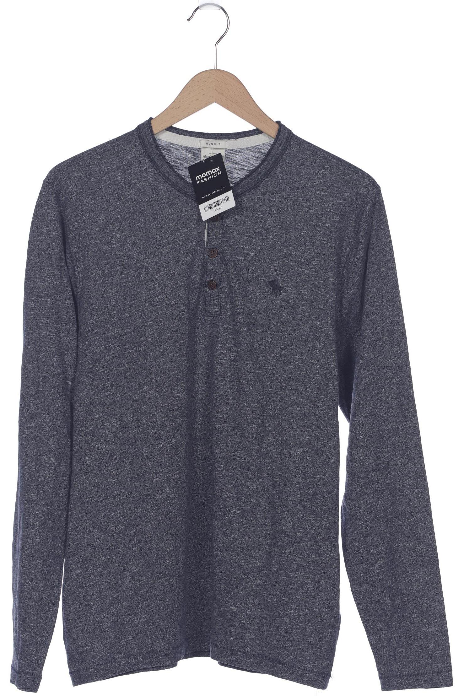 

Abercrombie & Fitch Herren Langarmshirt, marineblau