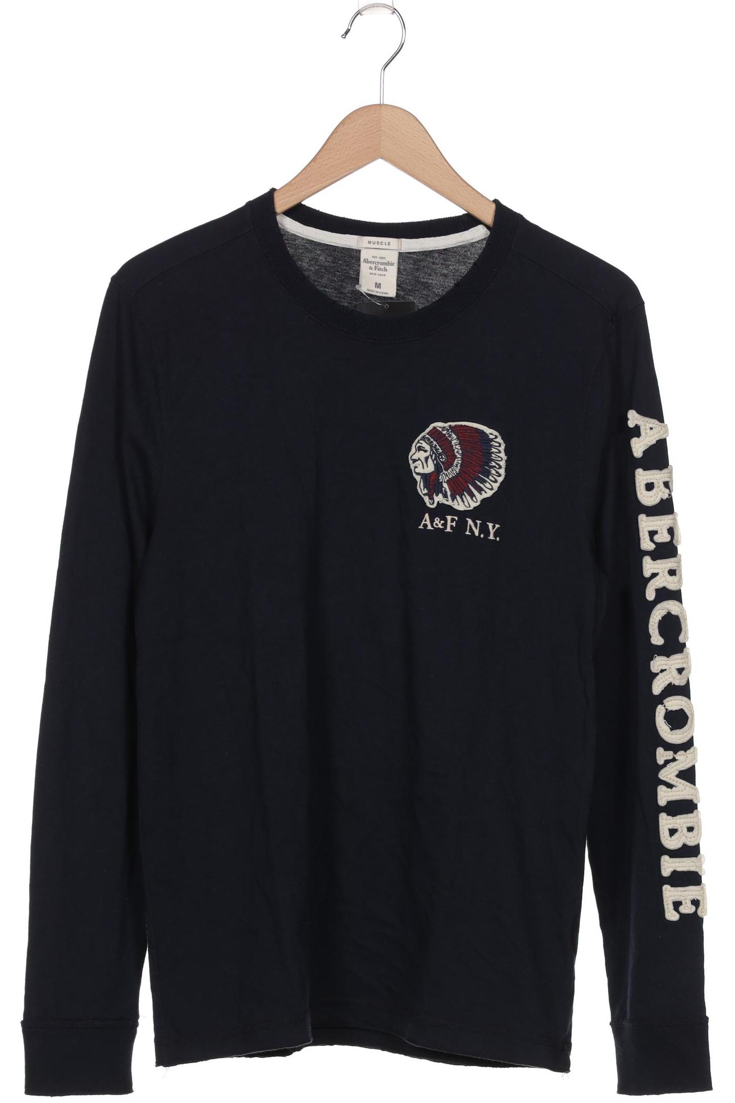 

Abercrombie & Fitch Herren Langarmshirt, marineblau, Gr. 48
