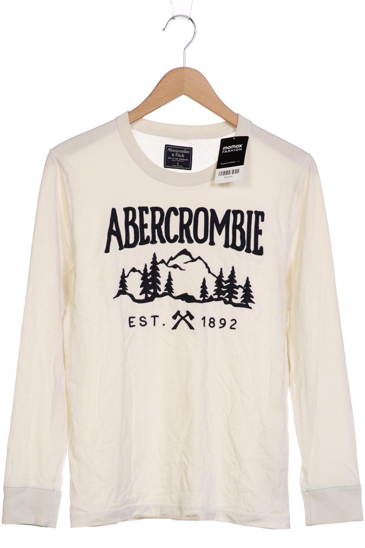 

Abercrombie & Fitch Herren Langarmshirt, cremeweiß, Gr. 44