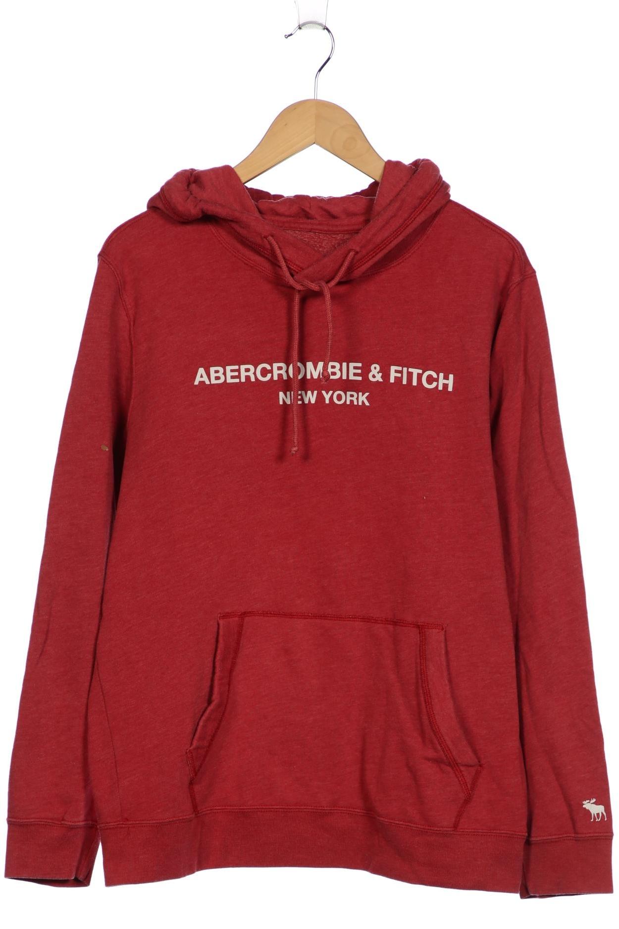 

Abercrombie & Fitch Herren Kapuzenpullover, rot, Gr. 52