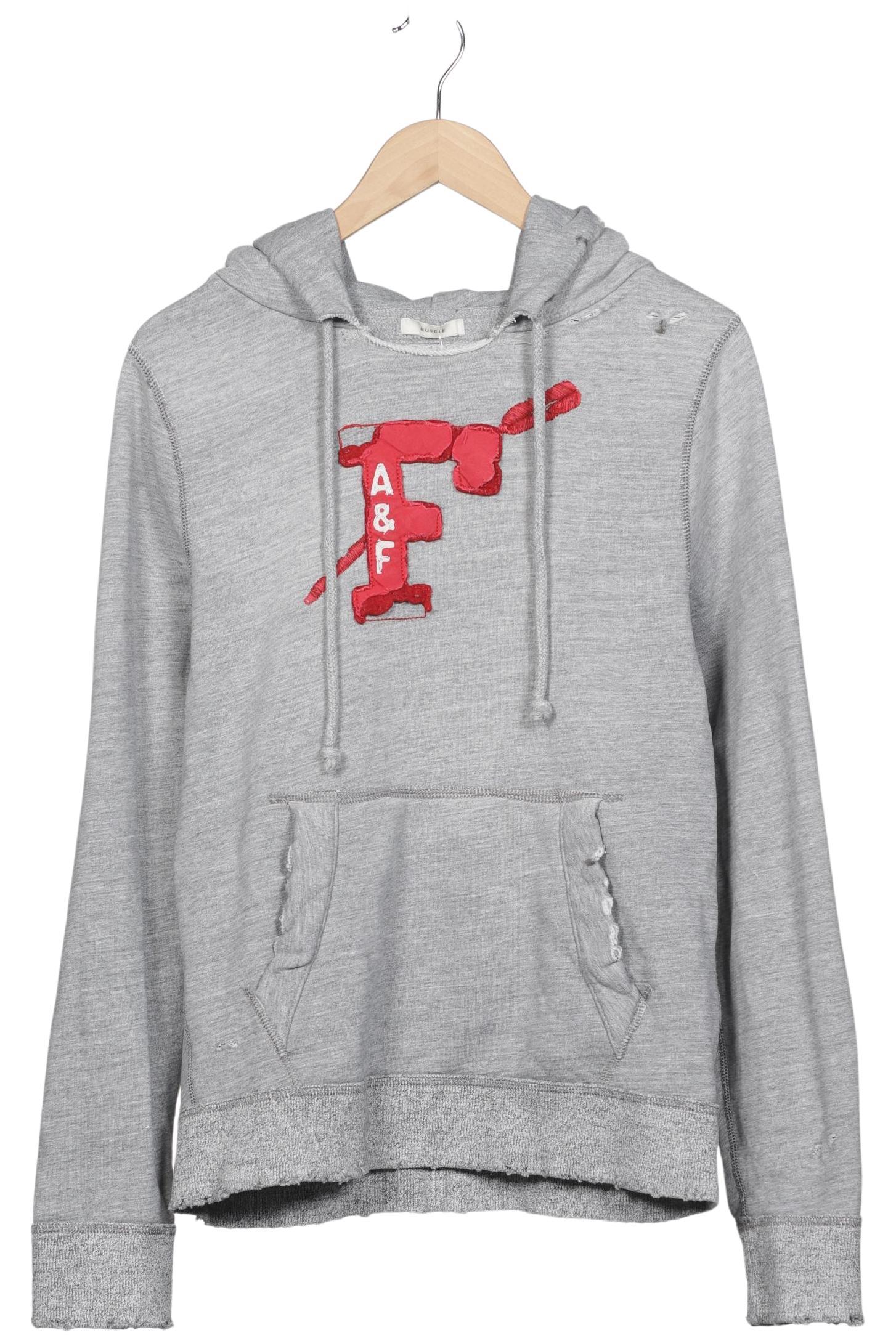 

Abercrombie & Fitch Herren Kapuzenpullover, grau, Gr. 54