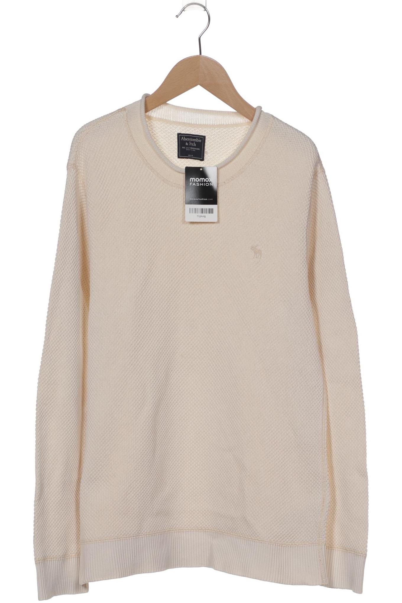 

Abercrombie & Fitch Herren Pullover, cremeweiß, Gr. 46