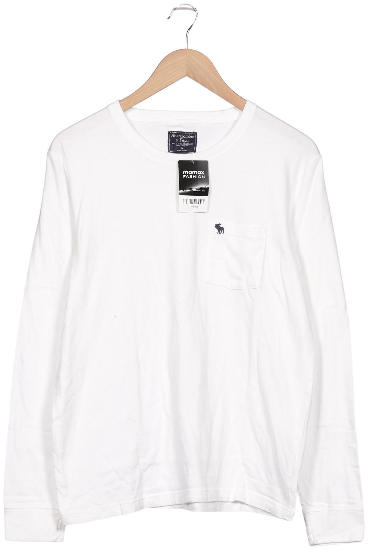 

Abercrombie & Fitch Herren Langarmshirt, weiß, Gr. 48