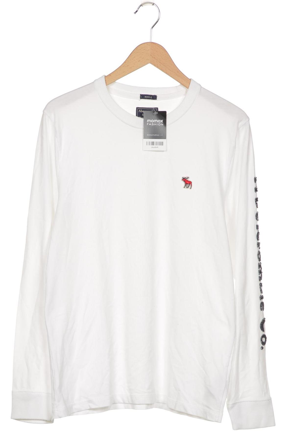 

Abercrombie & Fitch Herren Langarmshirt, weiß