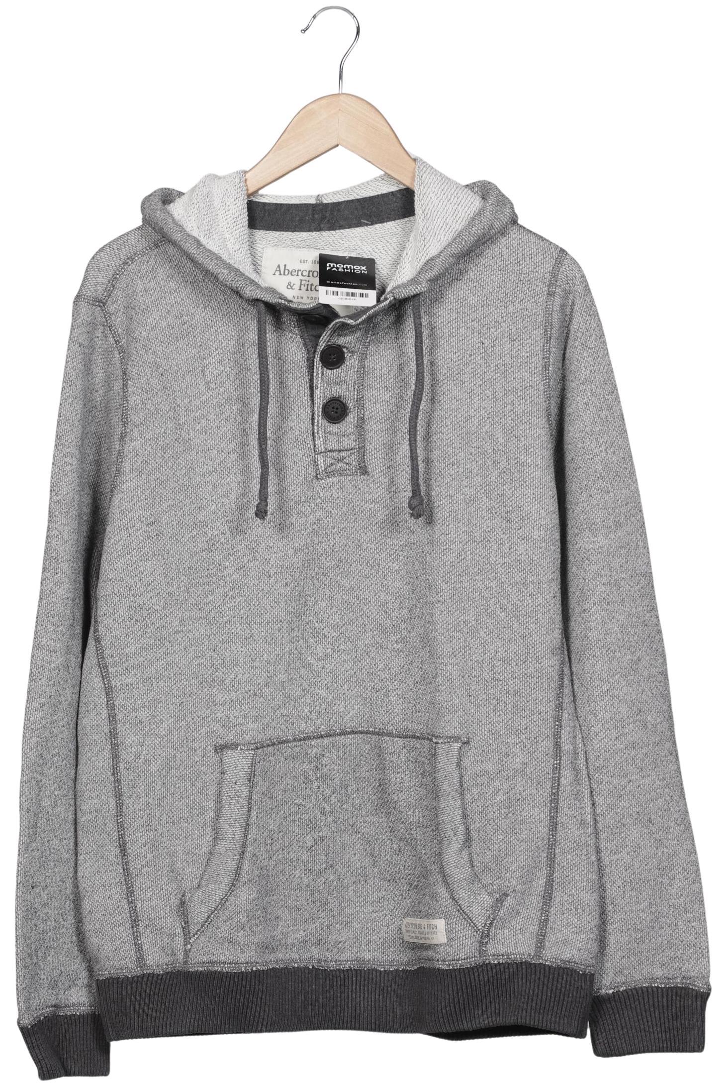 

Abercrombie & Fitch Herren Kapuzenpullover, grau, Gr. 52