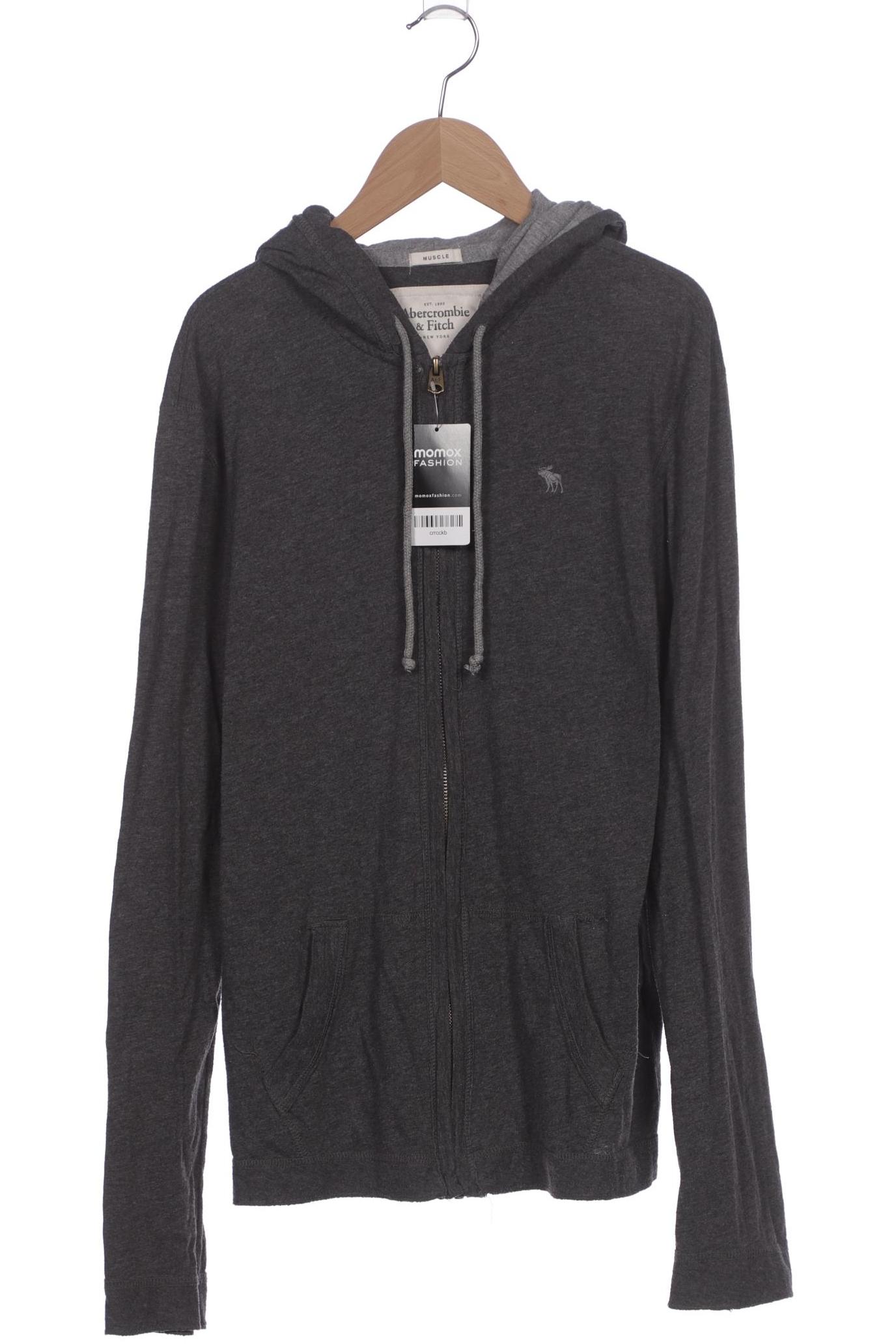 

Abercrombie & Fitch Herren Kapuzenpullover, grau, Gr. 46
