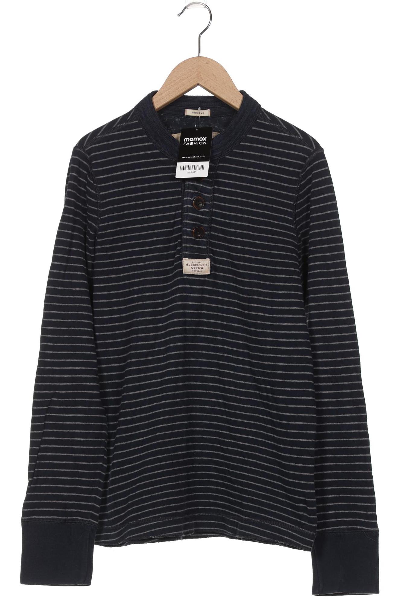 

Abercrombie & Fitch Herren Langarmshirt, marineblau, Gr. 46