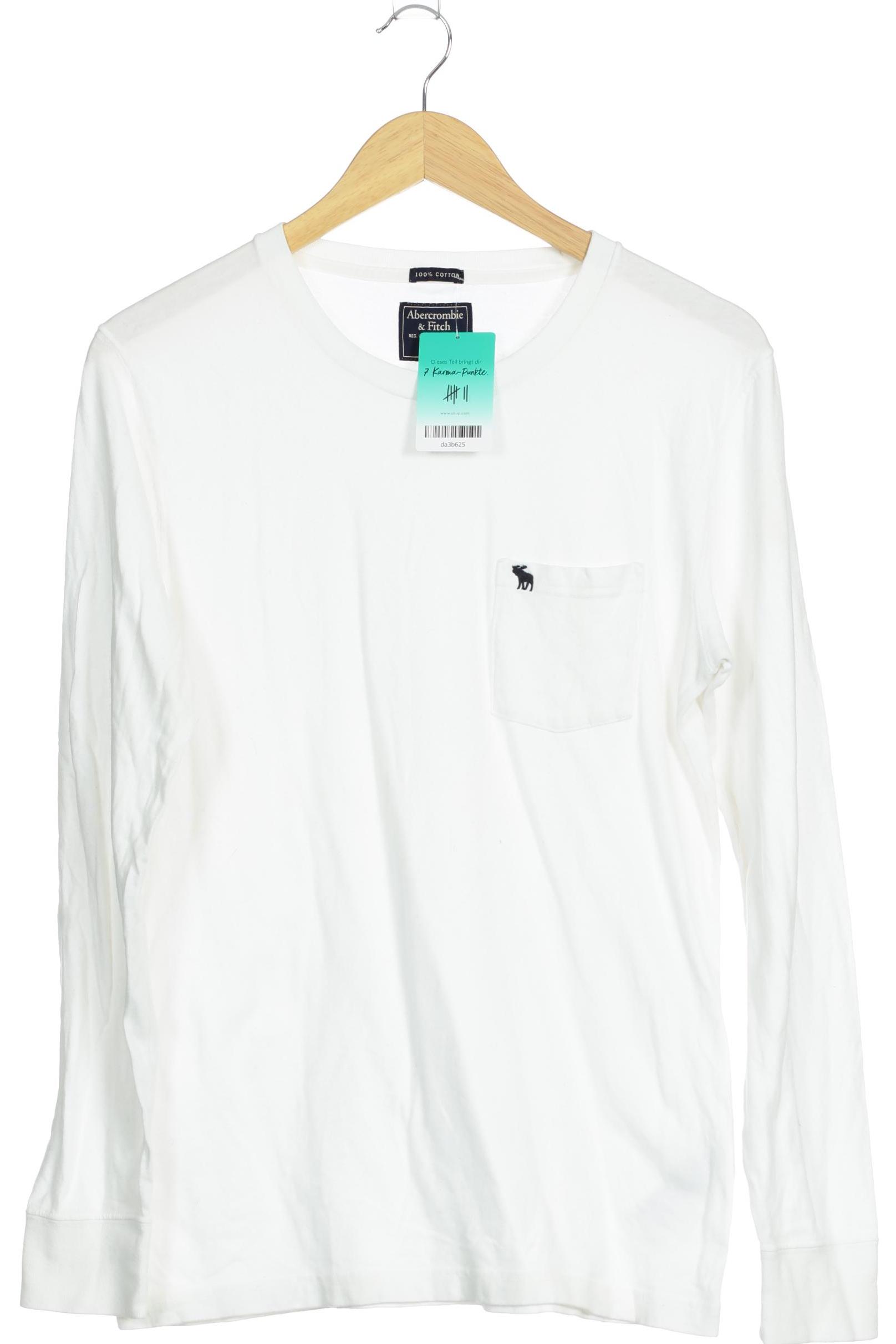 

Abercrombie & Fitch Herren Langarmshirt, weiß, Gr. 46