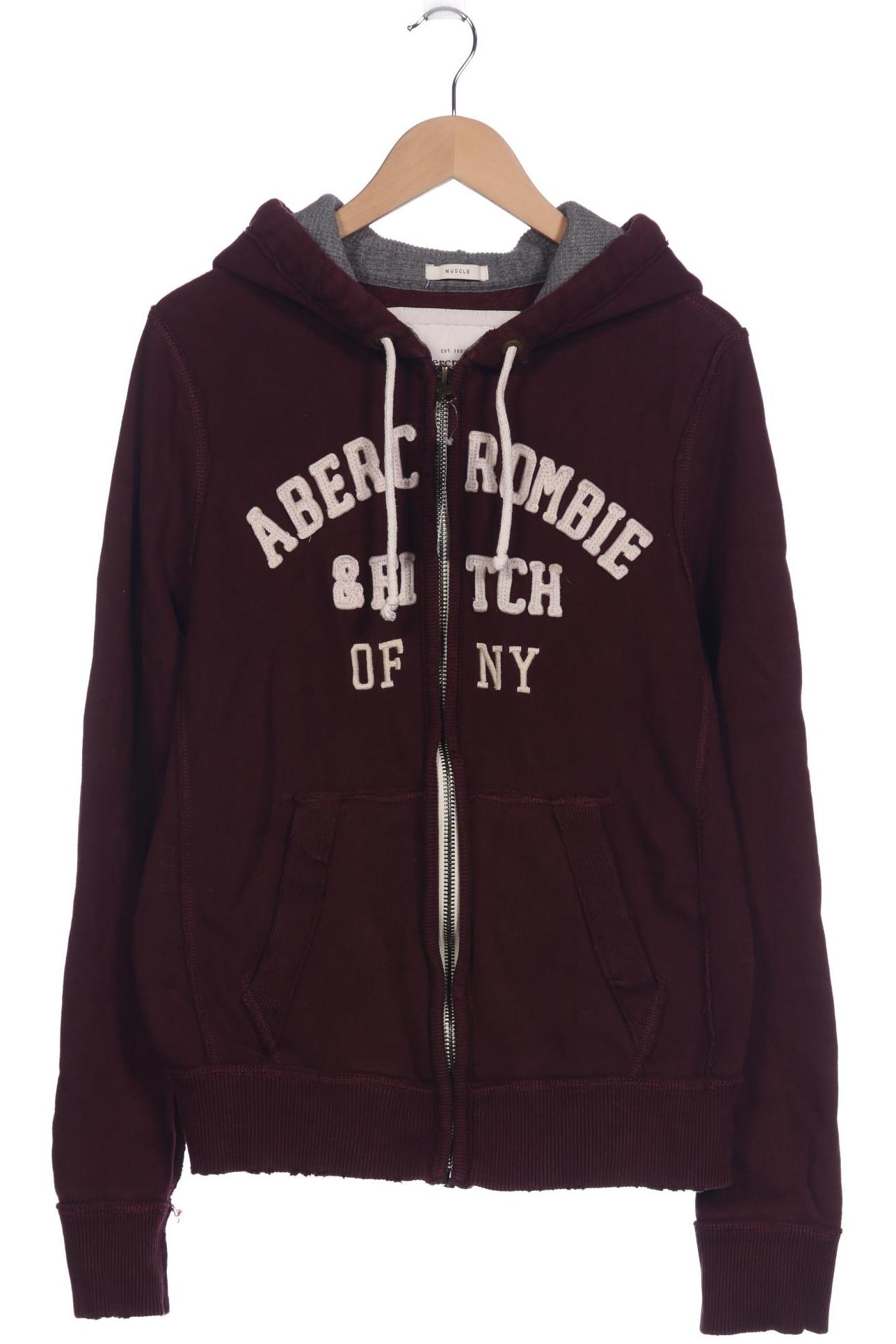 

Abercrombie & Fitch Herren Kapuzenpullover, bordeaux, Gr. 48