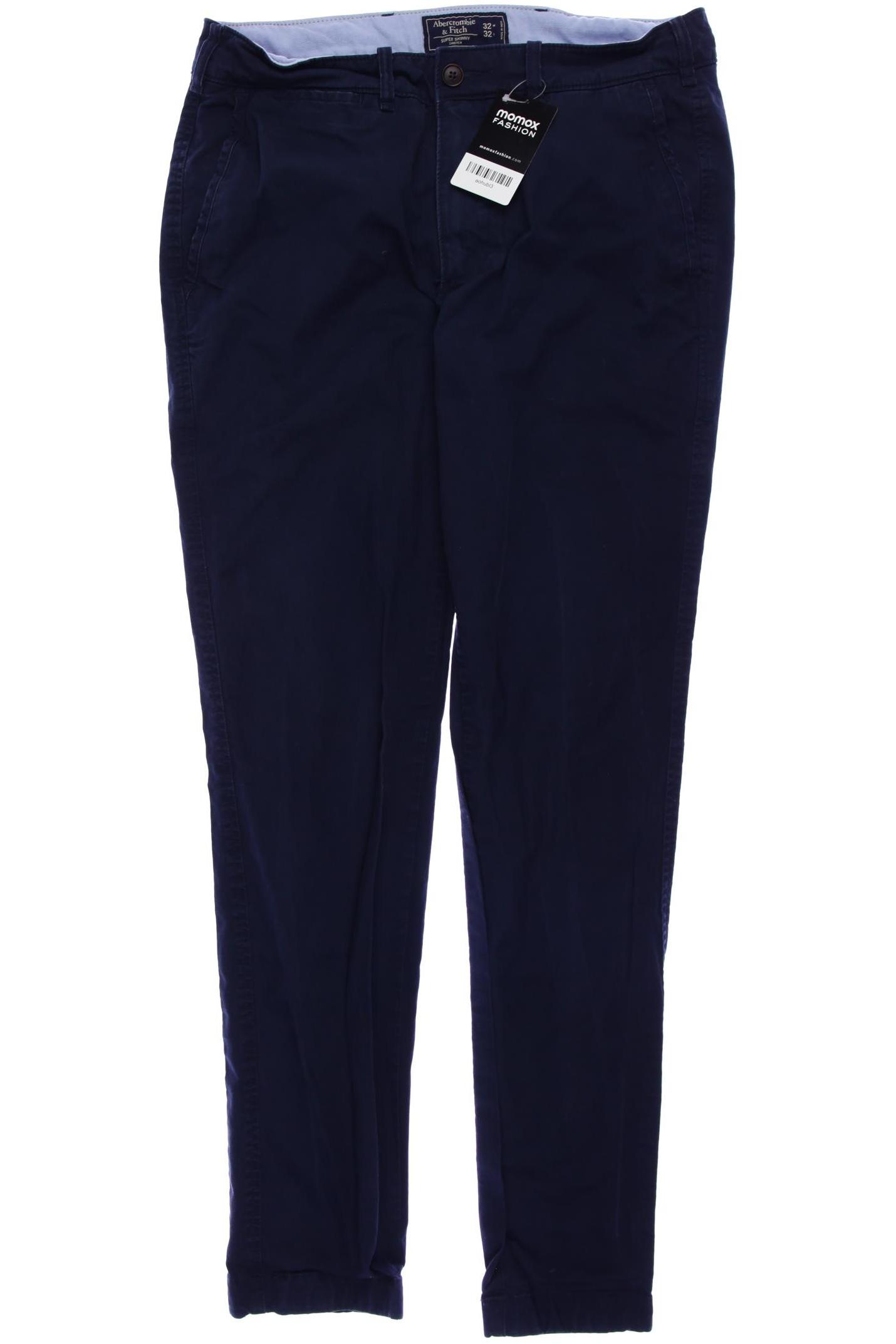 

Abercrombie & Fitch Herren Stoffhose, marineblau, Gr. 32