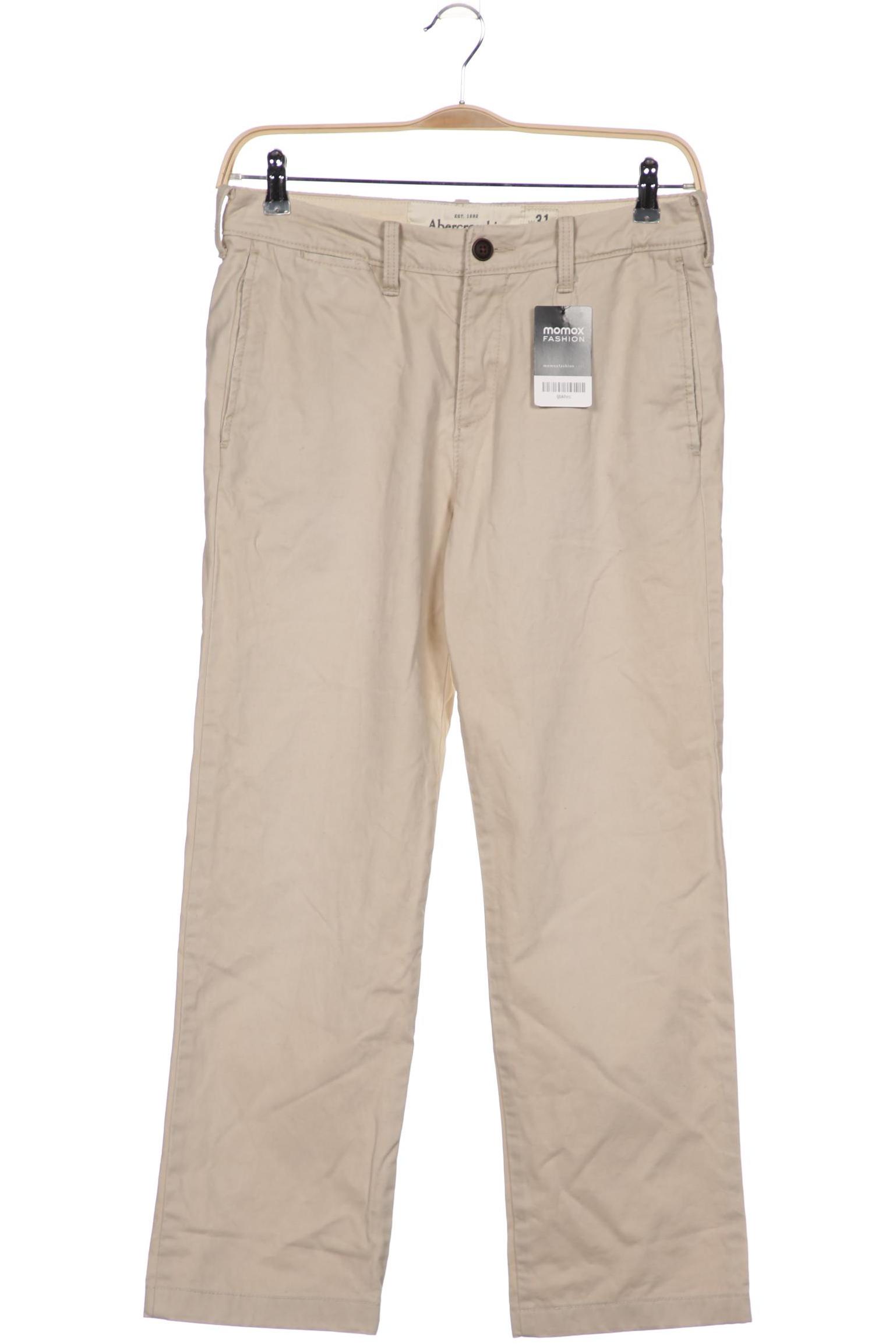 

Abercrombie & Fitch Herren Stoffhose, cremeweiß, Gr. 31