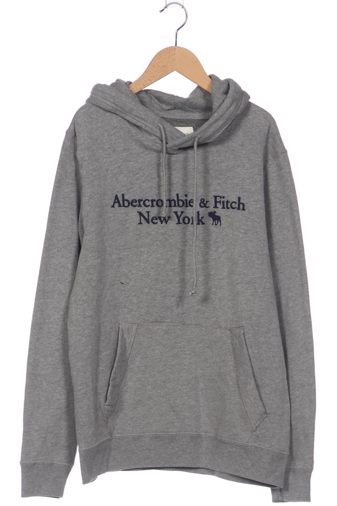 

Abercrombie & Fitch Herren Kapuzenpullover, grau, Gr. 48