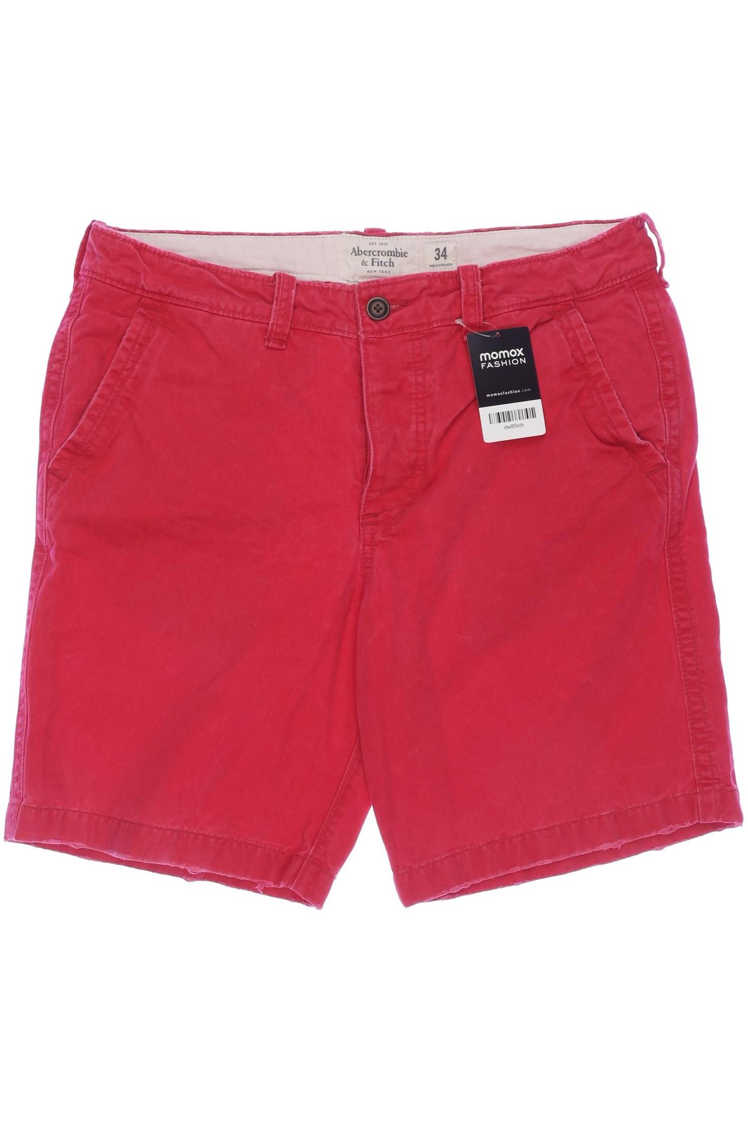 

Abercrombie & Fitch Herren Shorts, rot, Gr. 34