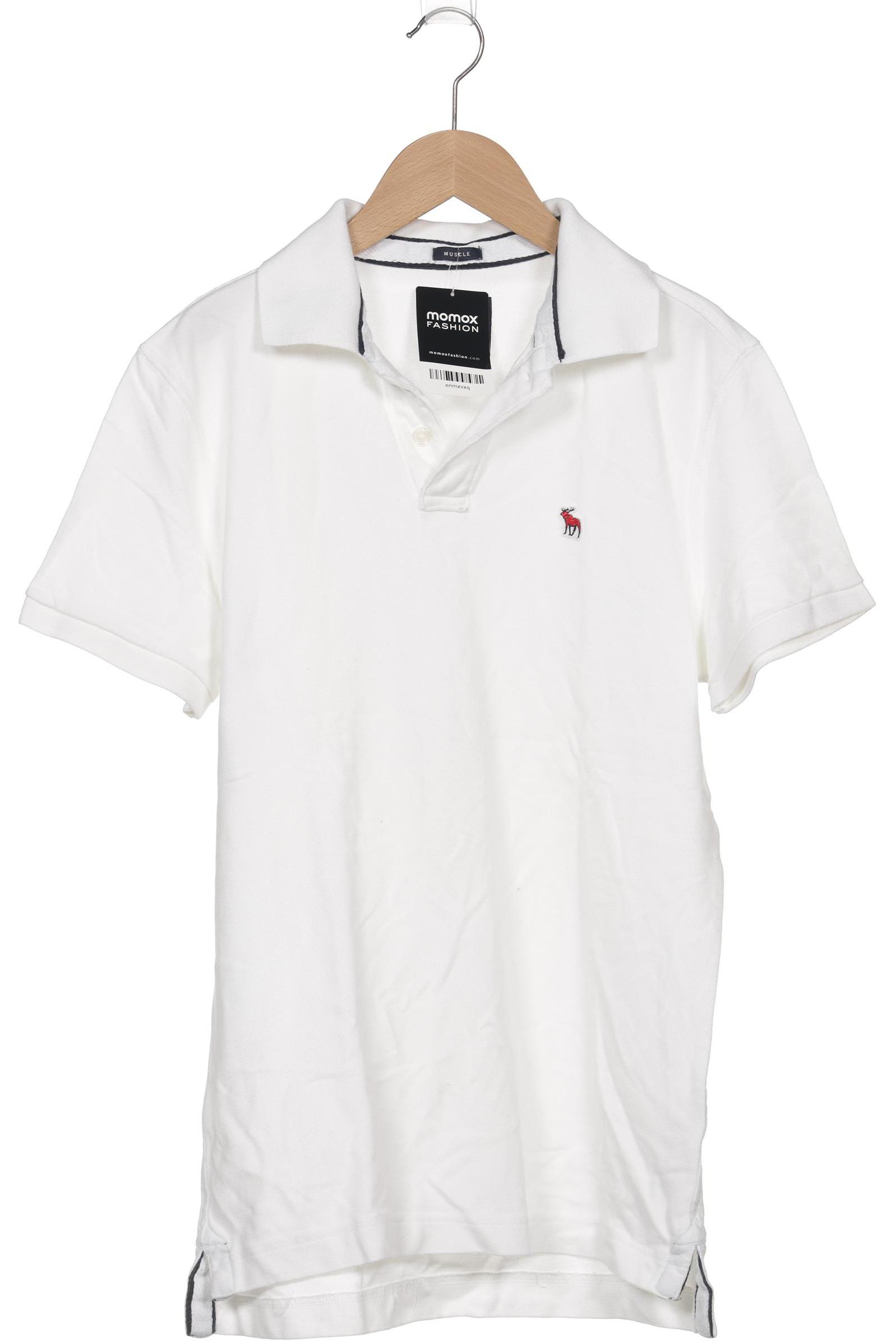 

Abercrombie & Fitch Herren Poloshirt, weiß, Gr. 48