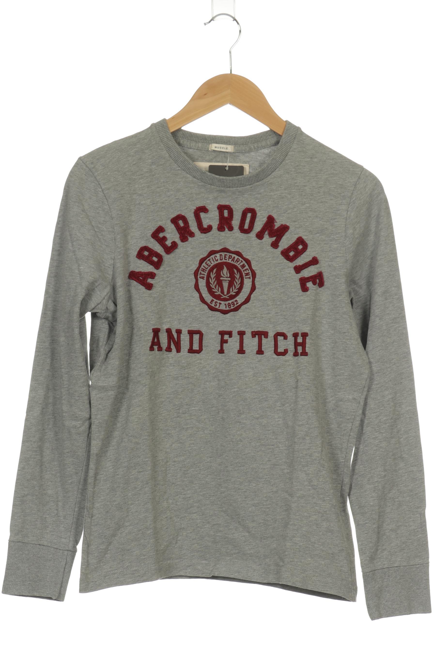 

Abercrombie & Fitch Herren Langarmshirt, grau, Gr.