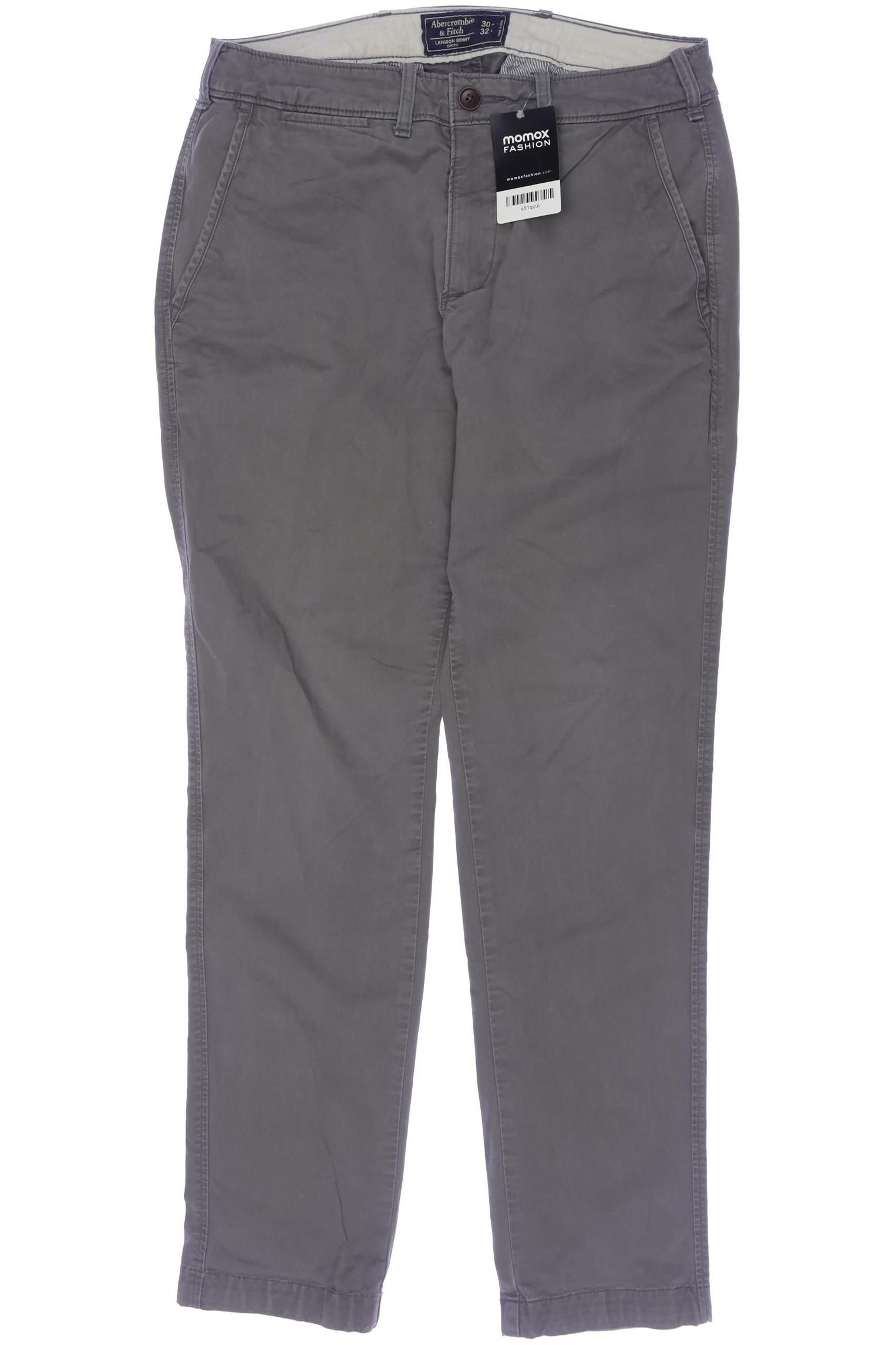 

Abercrombie & Fitch Herren Stoffhose, grau, Gr. 30