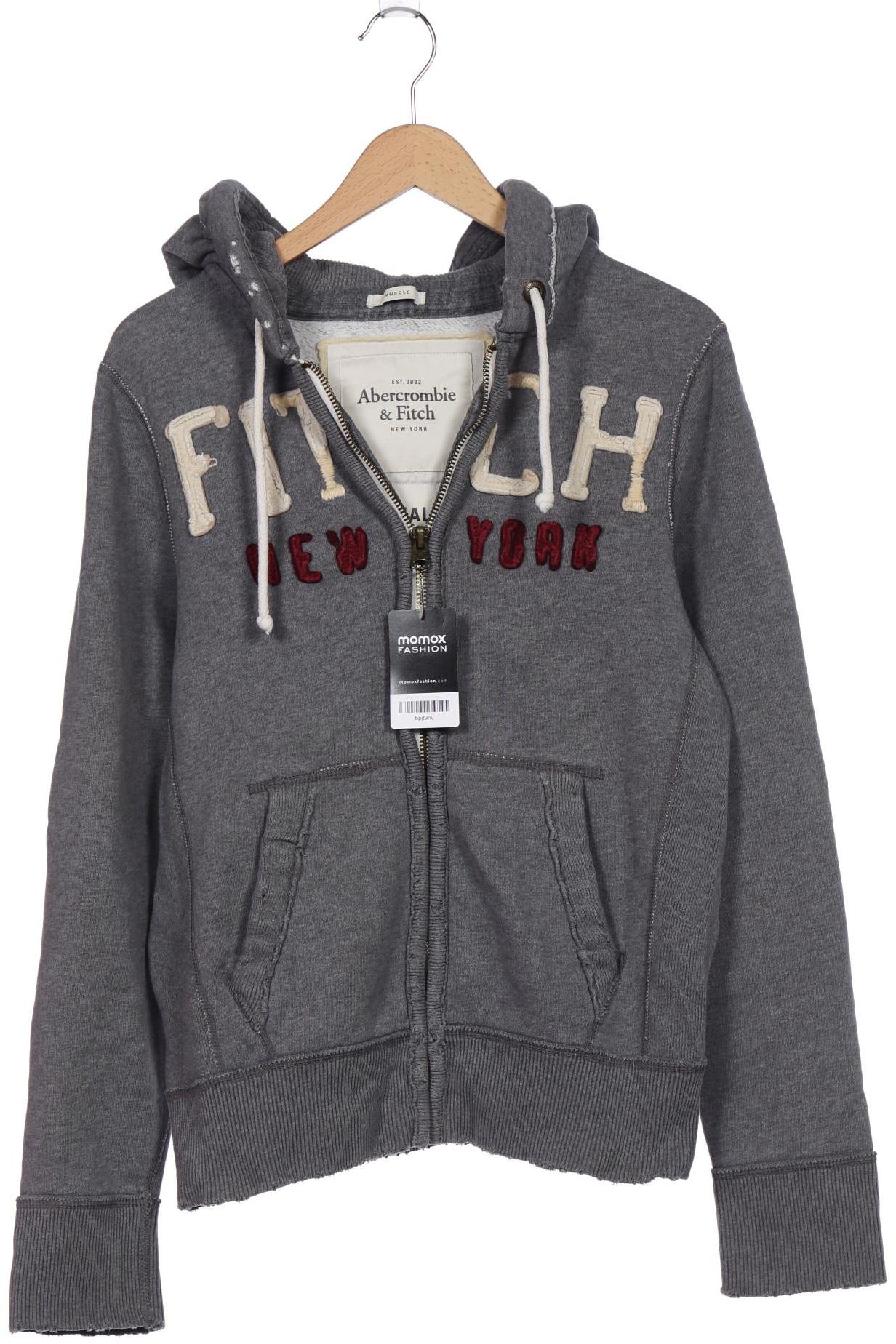 

Abercrombie & Fitch Herren Kapuzenpullover, grau