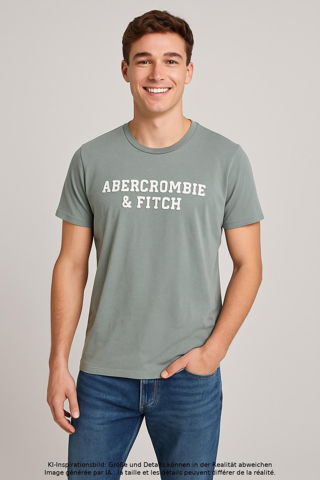 

Abercrombie & Fitch Herren T-Shirt, hellgrün, Gr. 46