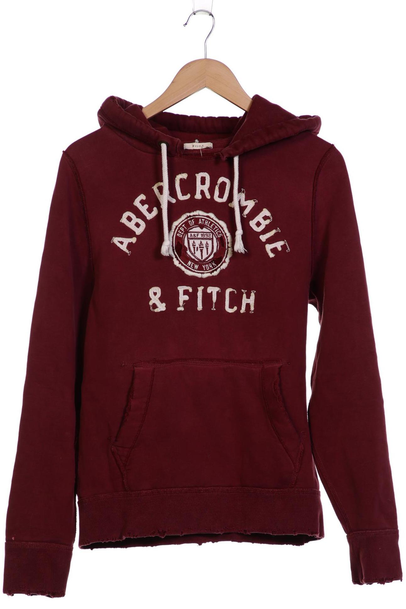 

Abercrombie & Fitch Herren Kapuzenpullover, bordeaux, Gr. 52