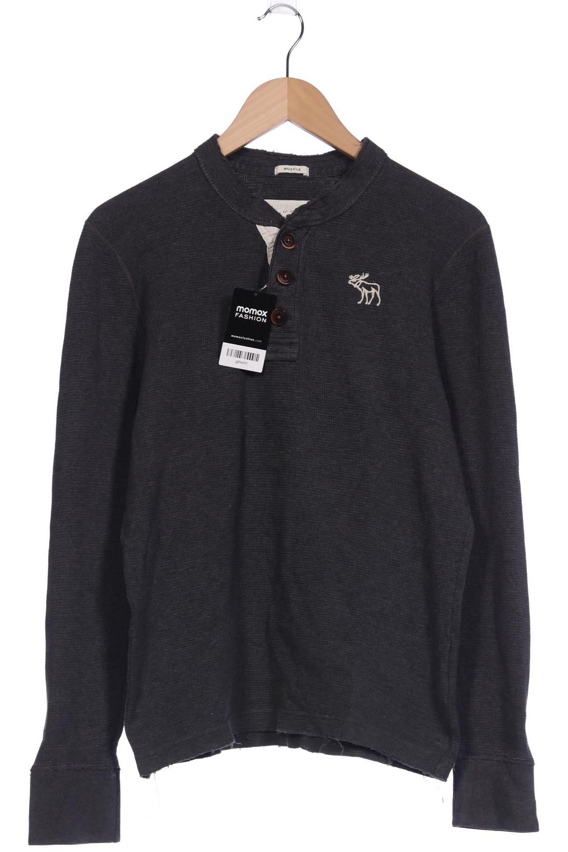 

Abercrombie & Fitch Herren Langarmshirt, grau