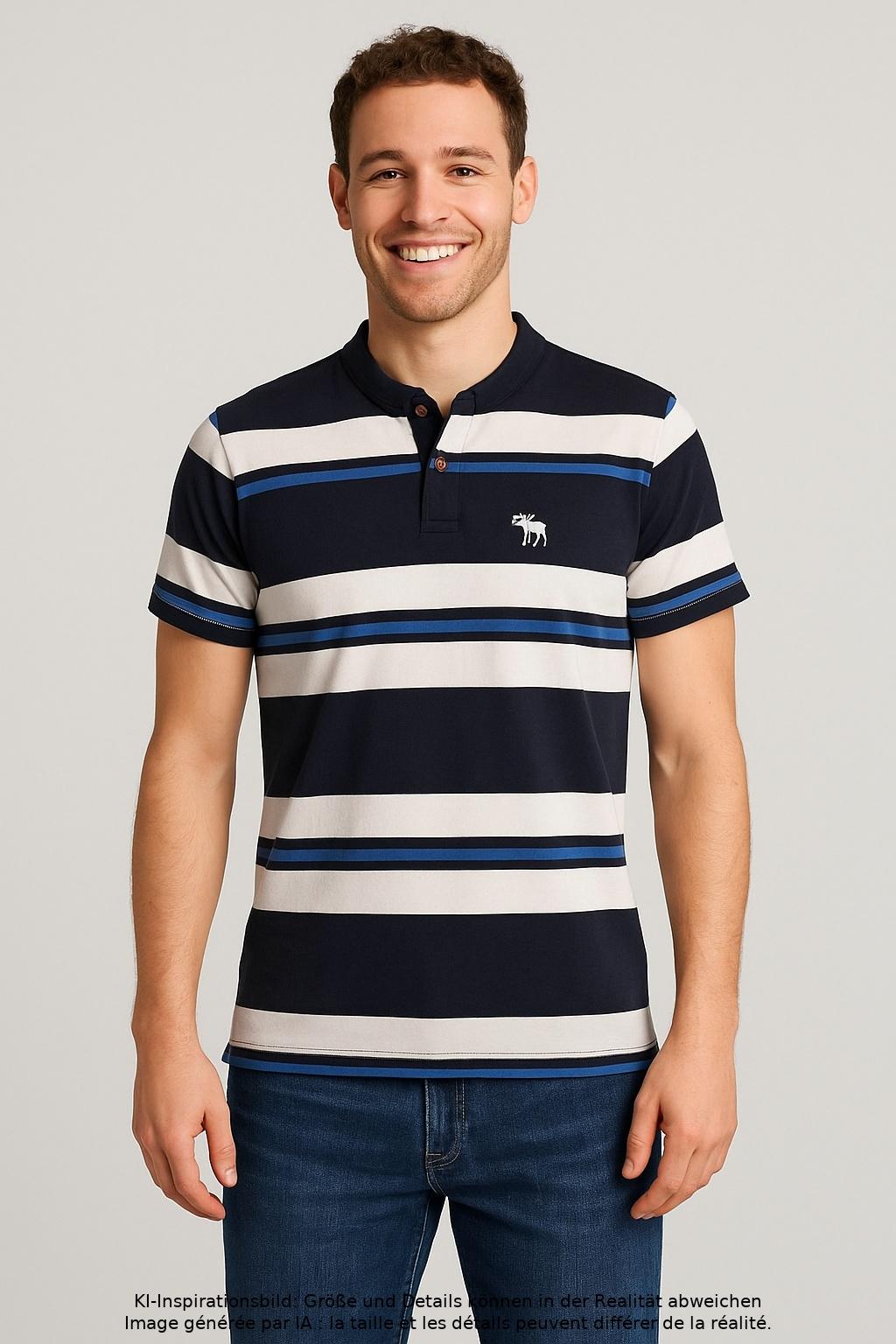 Thumbnail - Abercrombie &amp; Fitch Herren Poloshirt, mehrfarbig, Gr. 46