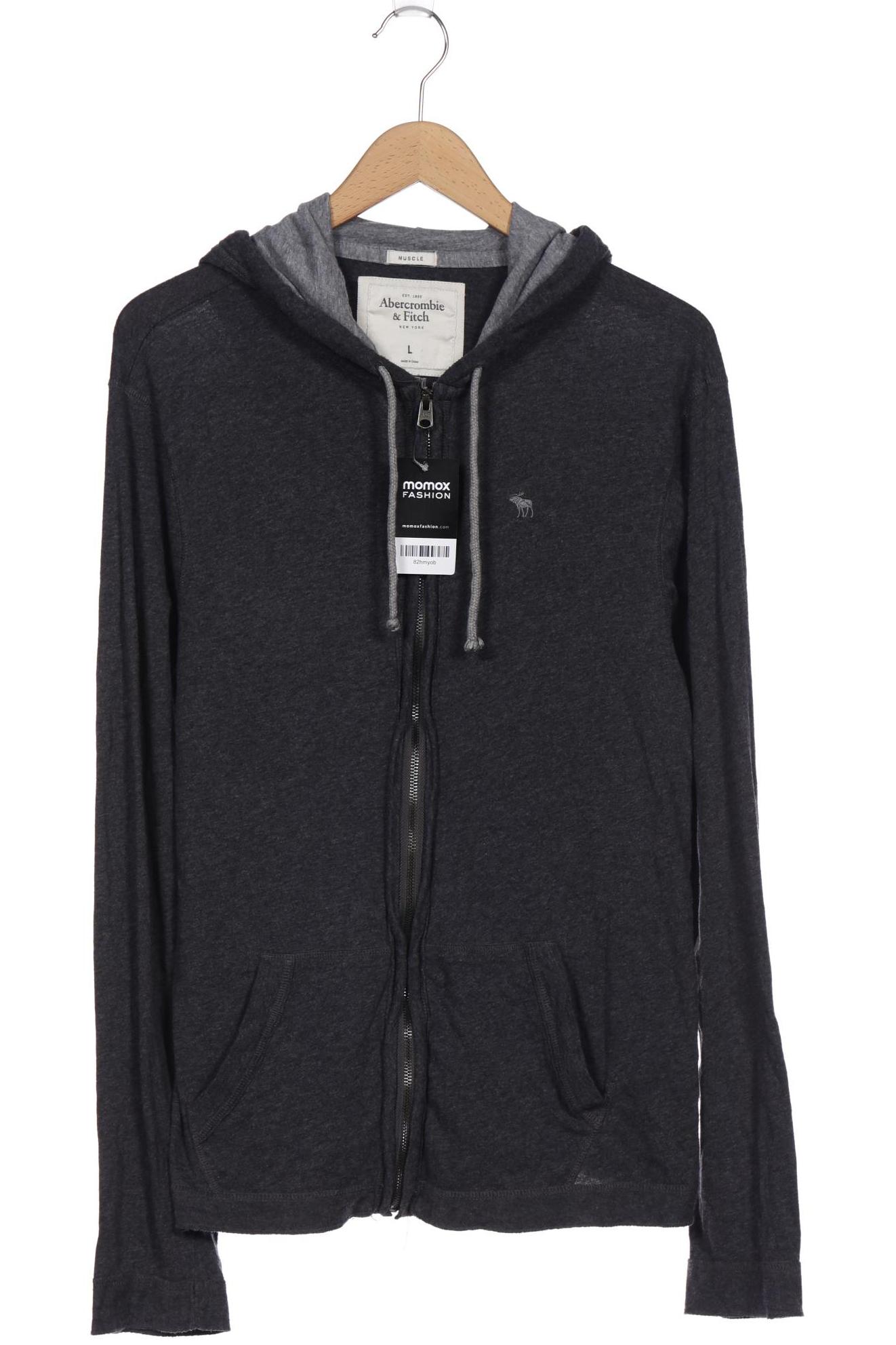 

Abercrombie & Fitch Herren Kapuzenpullover, grau, Gr. 52