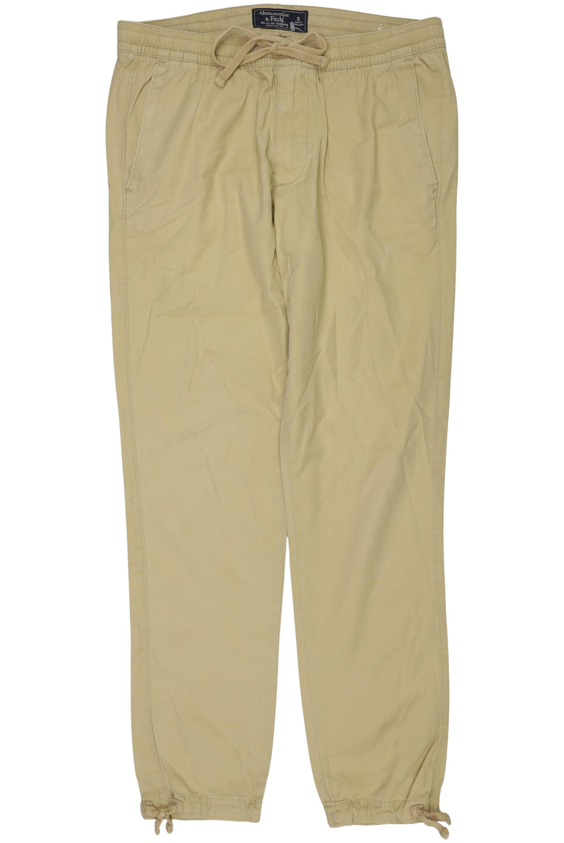 

Abercrombie & Fitch Herren Stoffhose, gelb, Gr. 0
