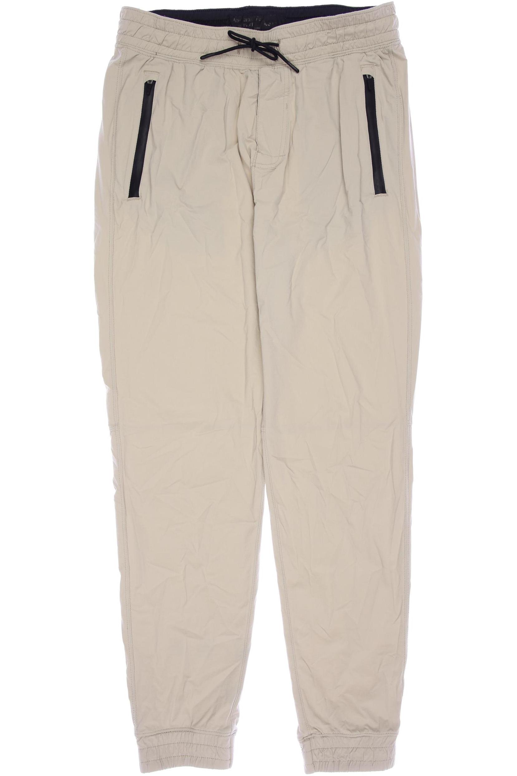 

Abercrombie & Fitch Herren Stoffhose, beige, Gr. 0