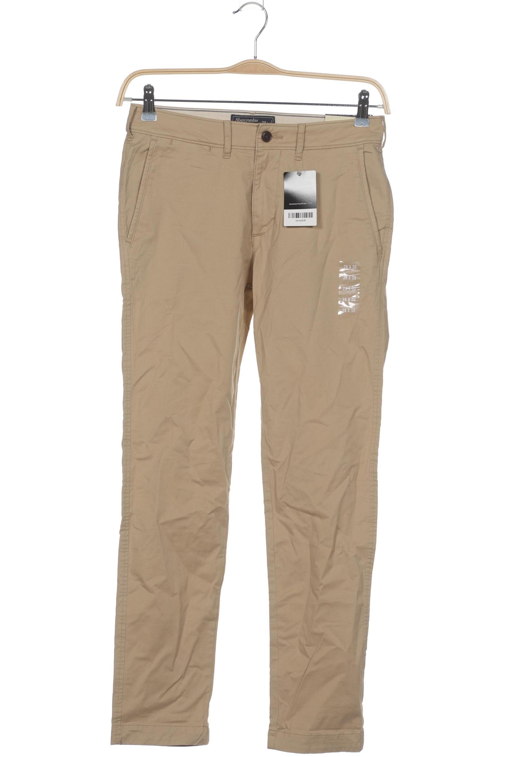 

Abercrombie & Fitch Herren Stoffhose, beige, Gr. 28